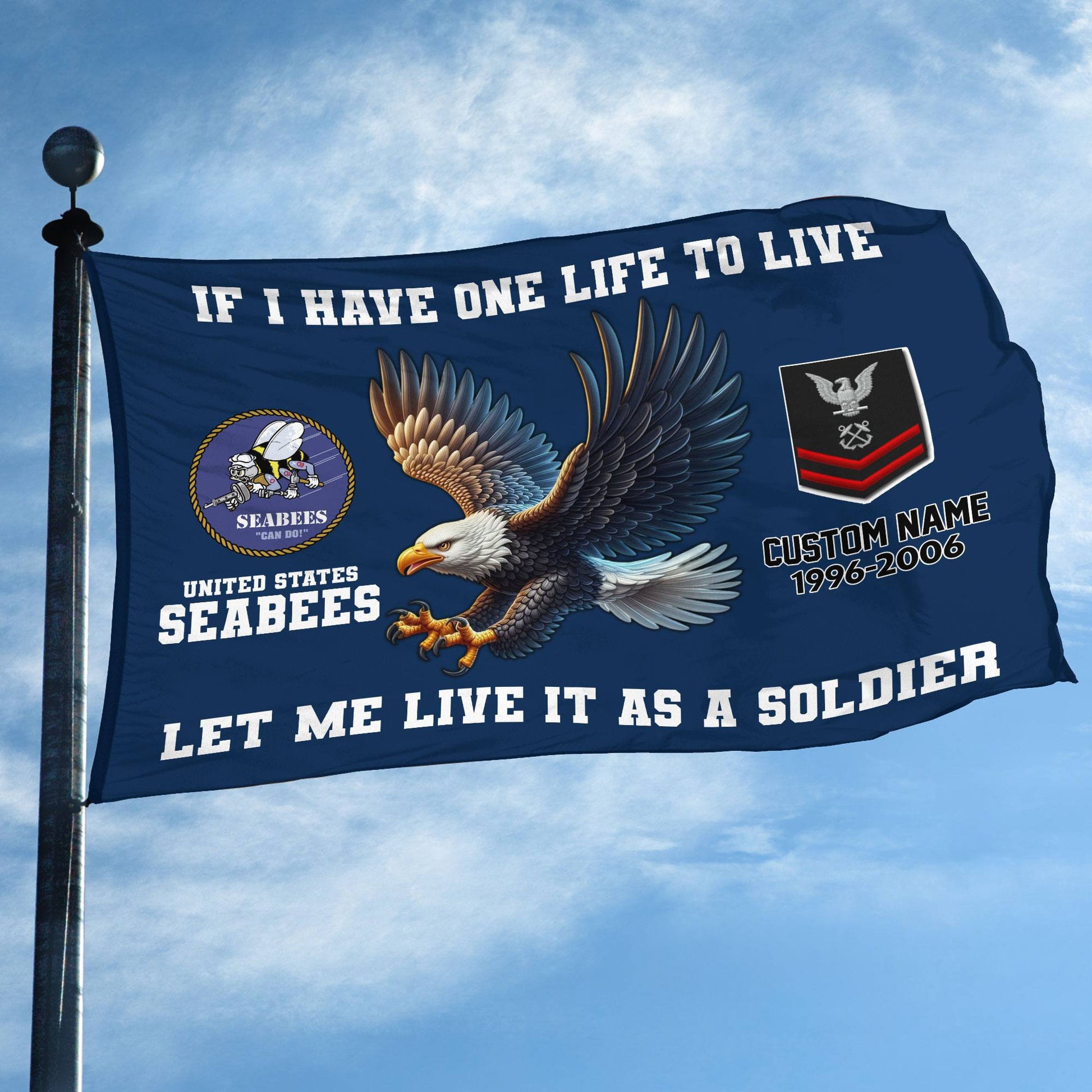 Unique Custom US Seabees Grommet Flag VPVC108209, Gift For Seabees Veteran, Gifts For Dad, For Husband, Best Gifts On Father's Day, Independence Day, Veterans Day.