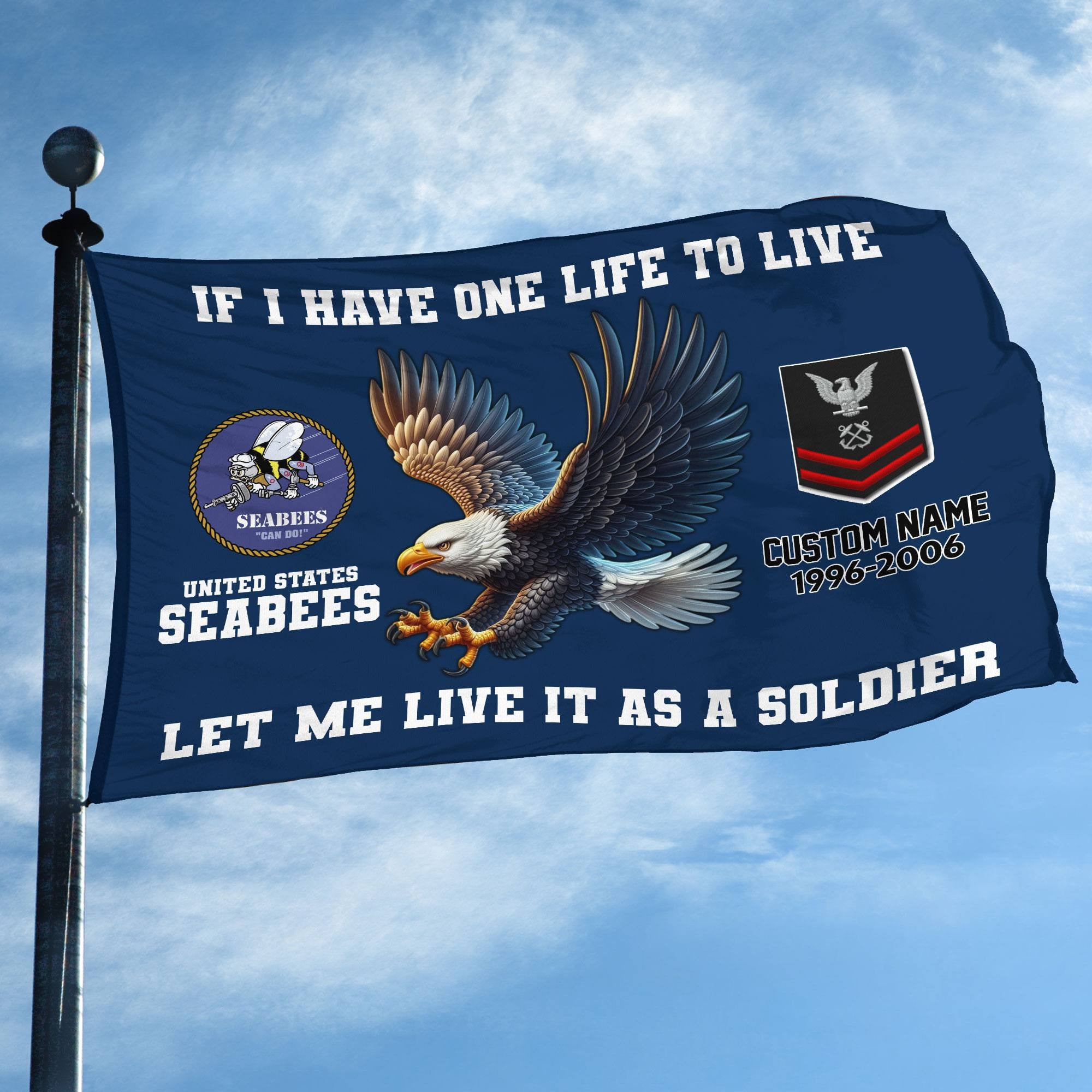 Unique Custom US Seabees Grommet Flag VPVC108209, Gift For Seabees Veteran, Gifts For Dad, For Husband, Best Gifts On Father's Day, Independence Day, Veterans Day.