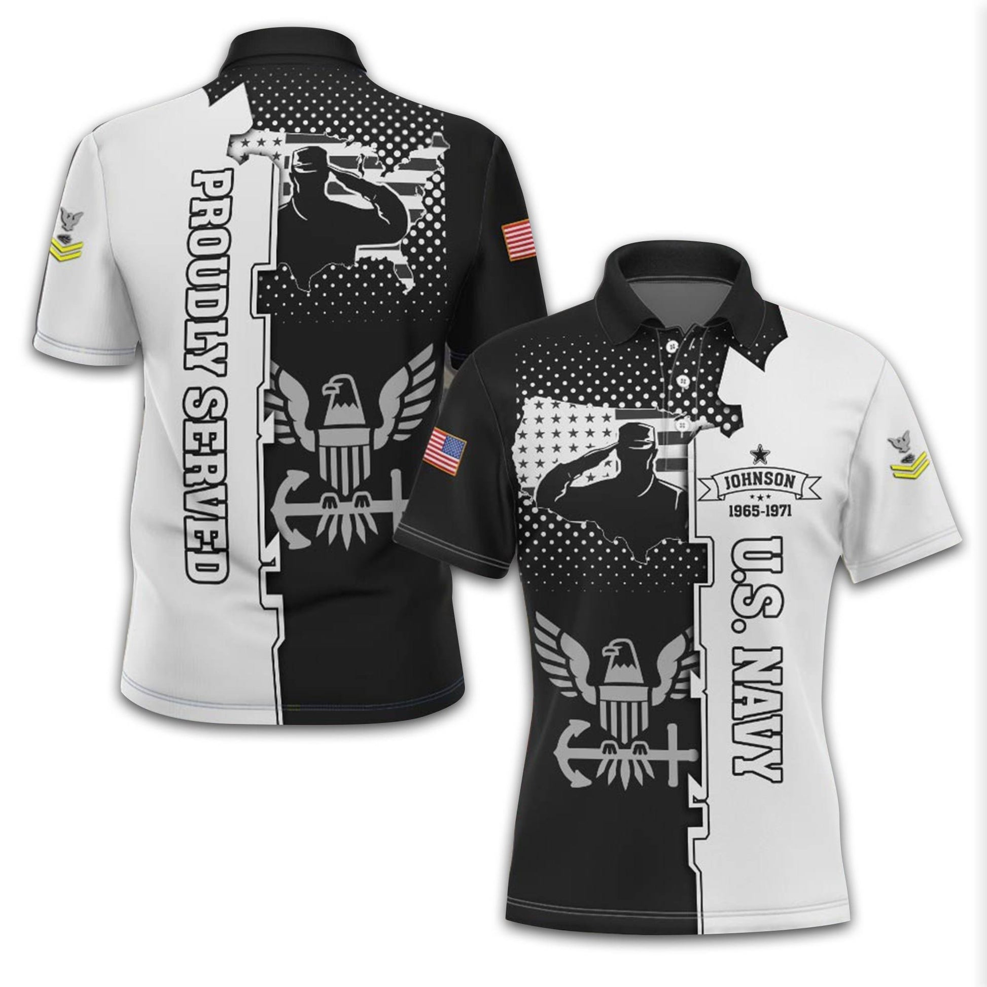 Unique Custom Name, Rank, Year US Navy Polo Shirt VPVC213602, Gifts For Navy Veteran, Gifts For Dad, For Husband, Best Gifts On Father's Day, Independence Day, Veterans Day.