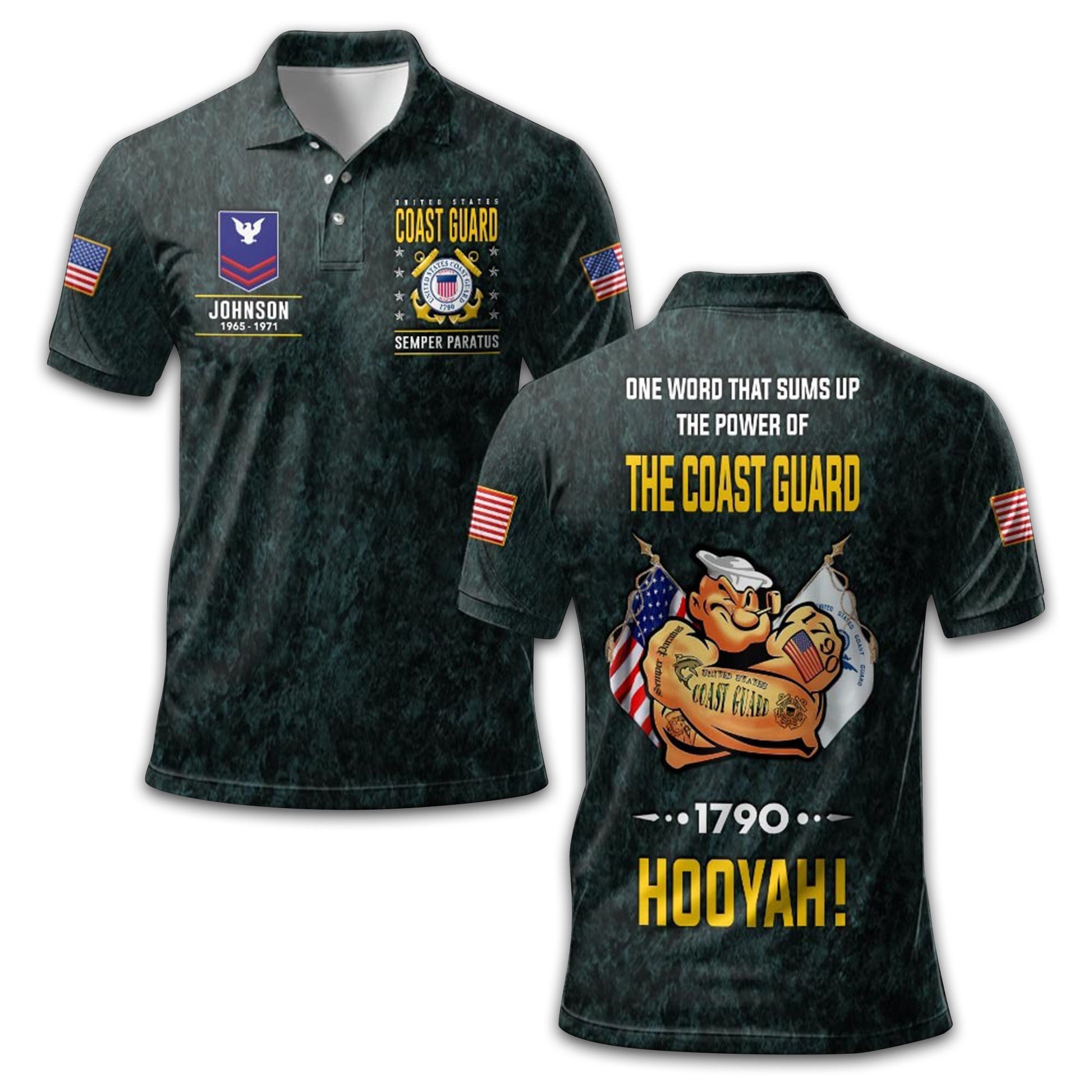 USCG Custom Polo Shirt VPVC213905, Gifts For Coast Guard Veteran, Best Gifts On Father's Day, Armed Forces Day, Independence Day, Veterans Day.