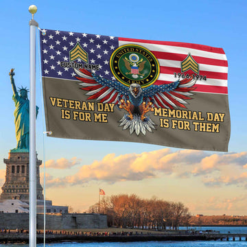US Army Custom Grommet Flag VPVC106810, Gifts For Army Veteran, Best Gifts On Father's Day, Armed Forces Day, Independence Day, Veterans Day.