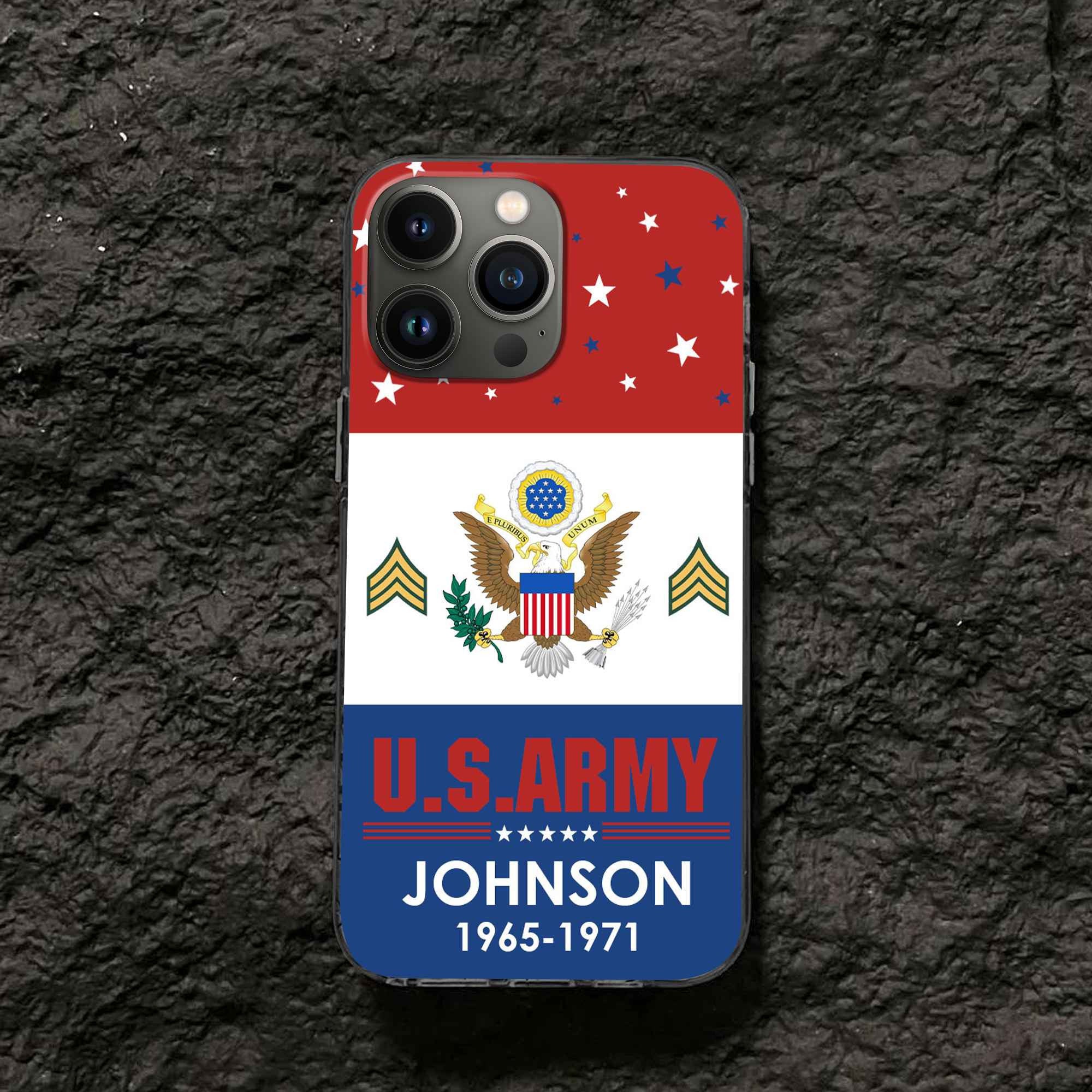 US Army Custom Phone Case VPVC501801, Gifts For Army Veteran, Best Gifts On Father's Day, Armed Forces Day, Independence Day, Veterans Day.
