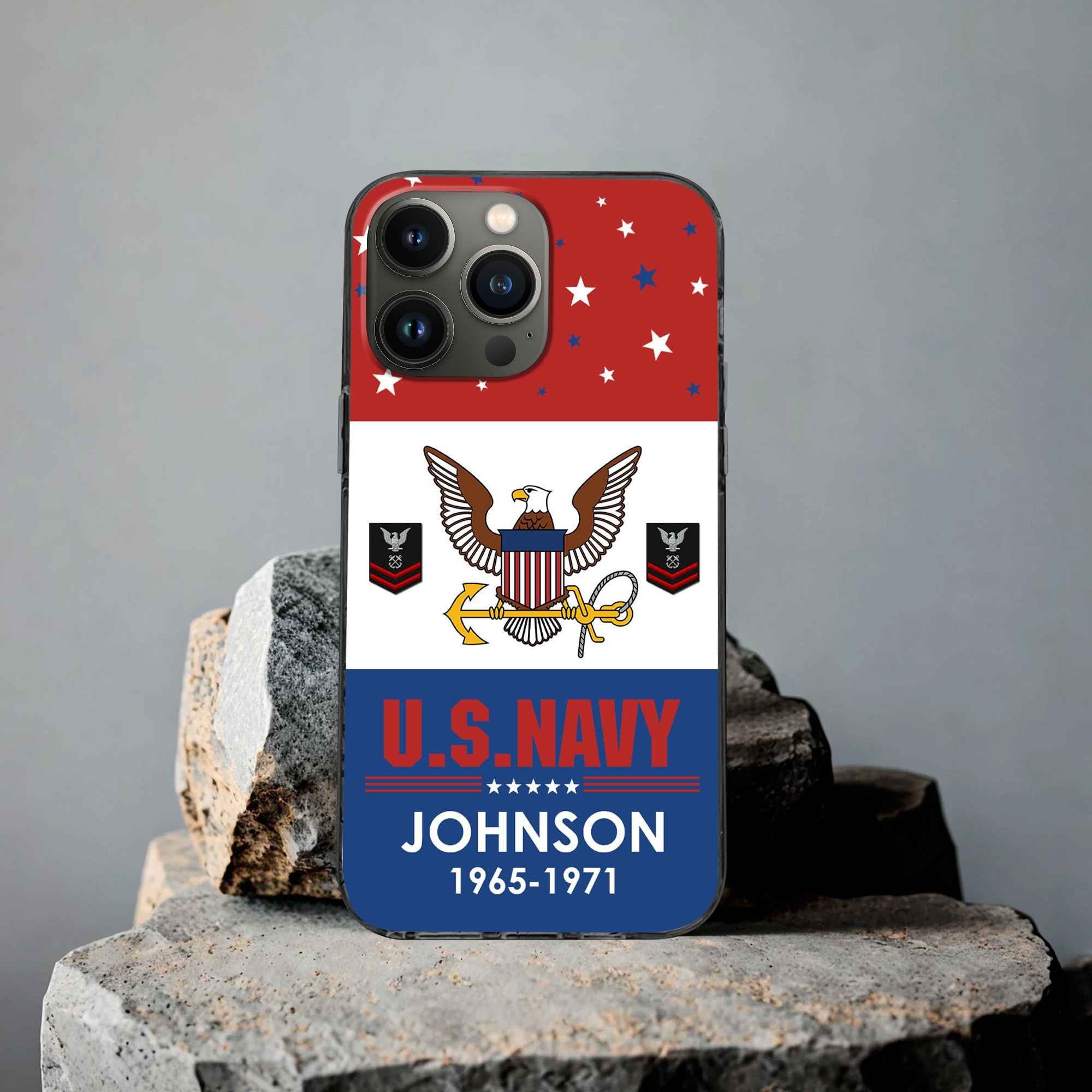 US Navy Custom Phone Case VPVC501802, Gifts For Navy Veteran, Best Gifts On Father's Day, Armed Forces Day, Independence Day, Veterans Day.