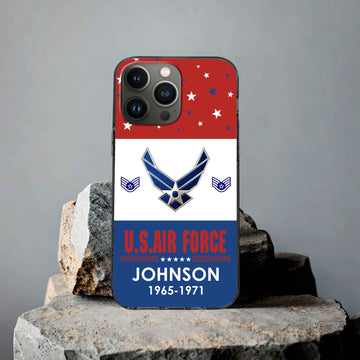 USAF Custom Phone Case VPVC501804, Gifts For Air Force Veteran, Best Gifts On Father's Day, Armed Forces Day, Independence Day, Veterans Day.
