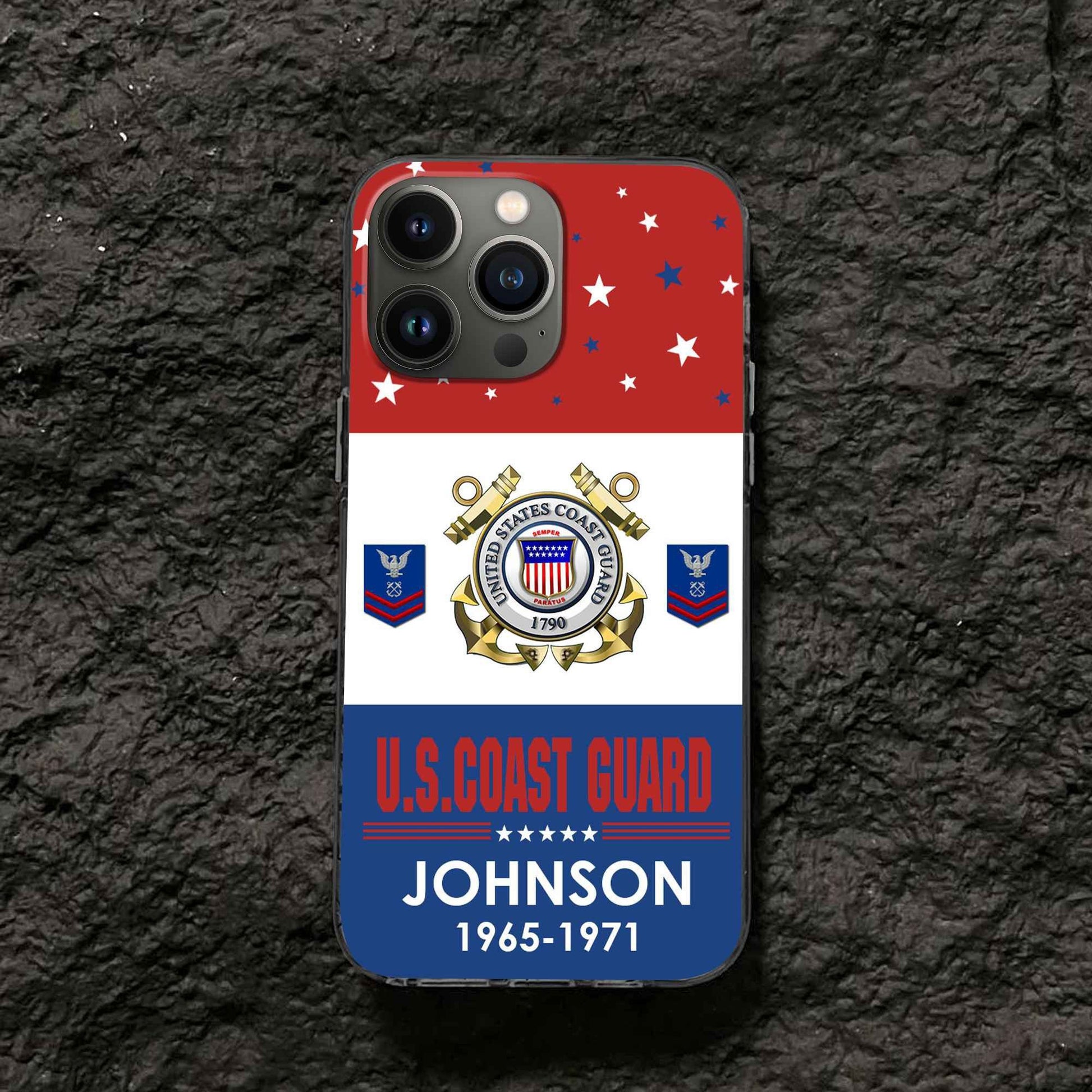 USCG Custom Phone Case VPVC501805, Gifts For Coast Guard Veteran, Best Gifts On Father's Day, Armed Forces Day, Independence Day, Veterans Day.