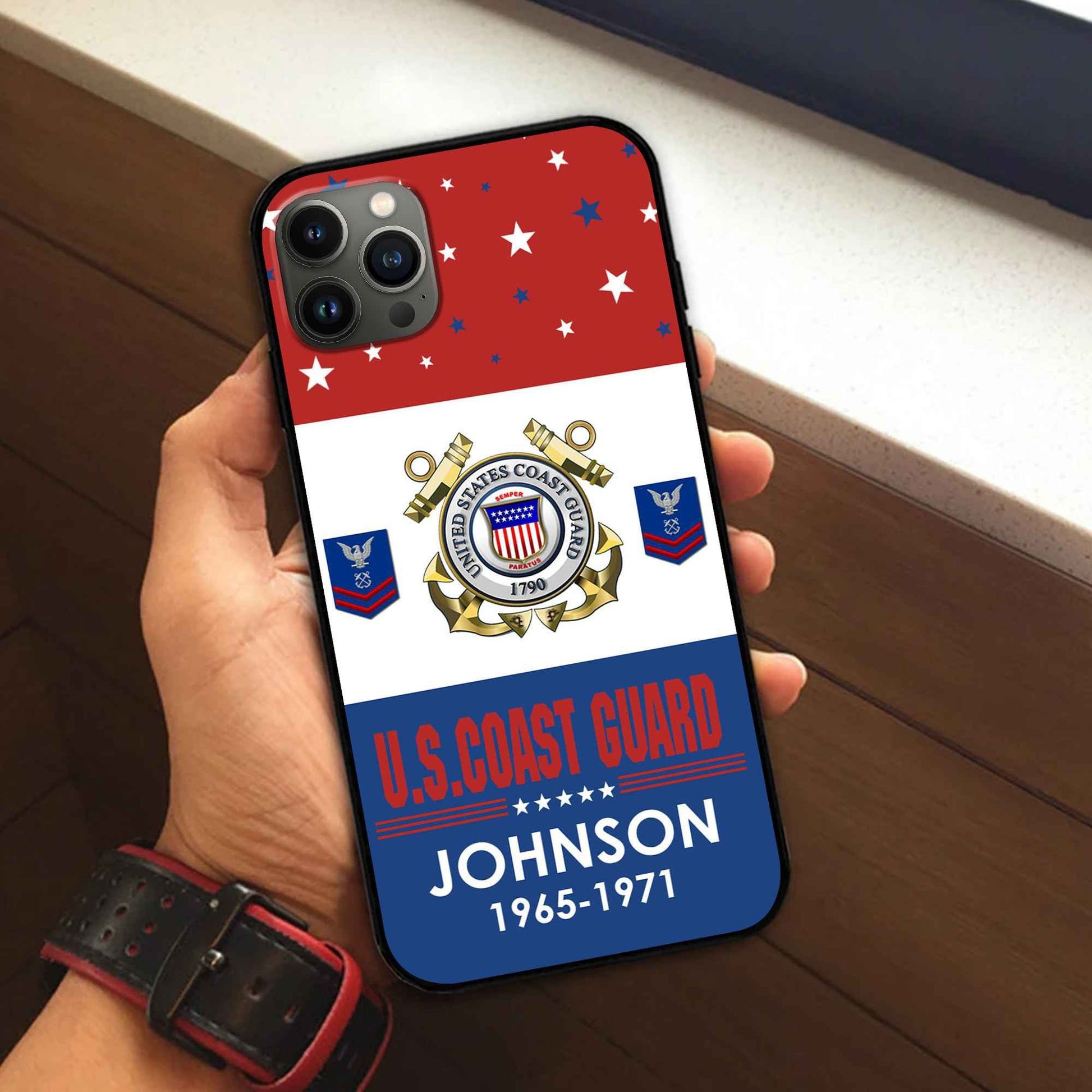 USCG Custom Phone Case VPVC501805, Gifts For Coast Guard Veteran, Best Gifts On Father's Day, Armed Forces Day, Independence Day, Veterans Day.