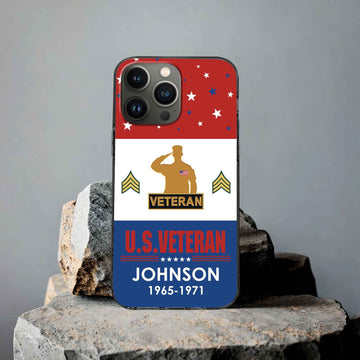 US Veteran Custom Phone Case VPVC501807, Gifts For US Veteran, Best Gifts On Father's Day, Armed Forces Day, Independence Day, Veterans Day.