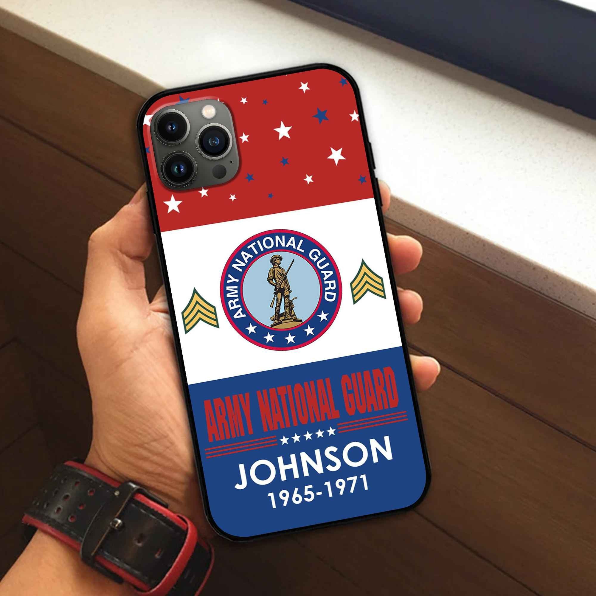 US Army National Guard Custom Phone Case VPVC501808, Gifts For Army National Guard Veteran, Best Gifts On Father's Day, Armed Forces Day, Independence Day, Veterans Day.
