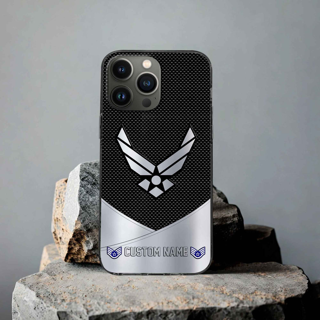 Unique Custom Name, Rank, USAF Phone Case VPVC502204, Gifts For Air Force Veteran, Gifts For Dad, For Husband, Best Gifts On Father's Day, Independence Day, Veterans Day.