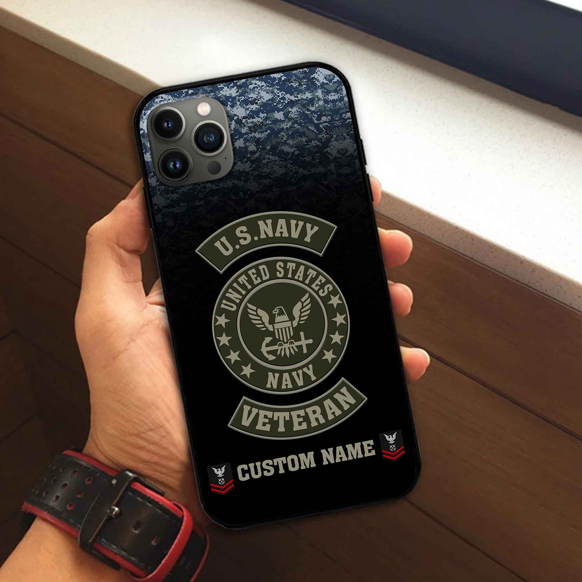 US Navy Custom Phone Case VPVC502402, Gifts For Navy Veteran, Best Gifts On Father's Day, Armed Forces Day, Independence Day, Veterans Day.