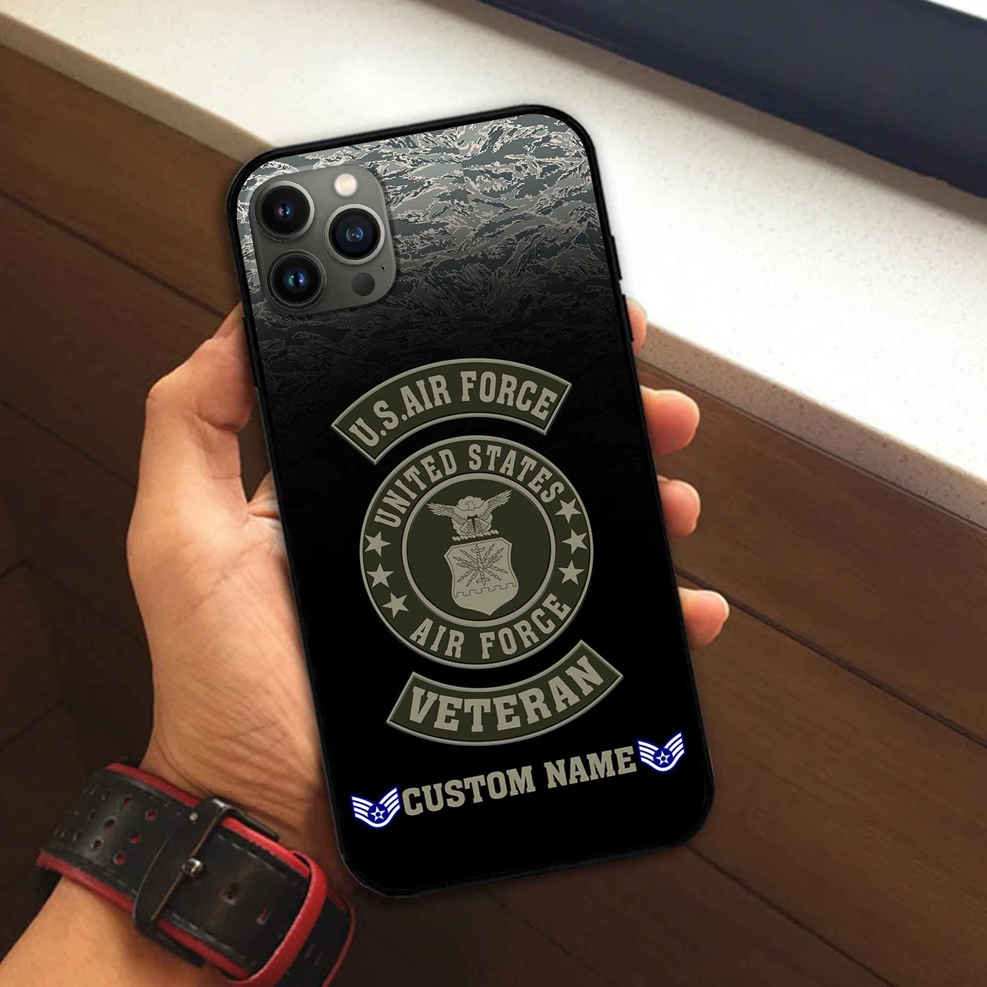 USAF Custom Phone Case VPVC502404, Gifts For Air Force Veteran, Best Gifts On Father's Day, Armed Forces Day, Independence Day, Veterans Day.