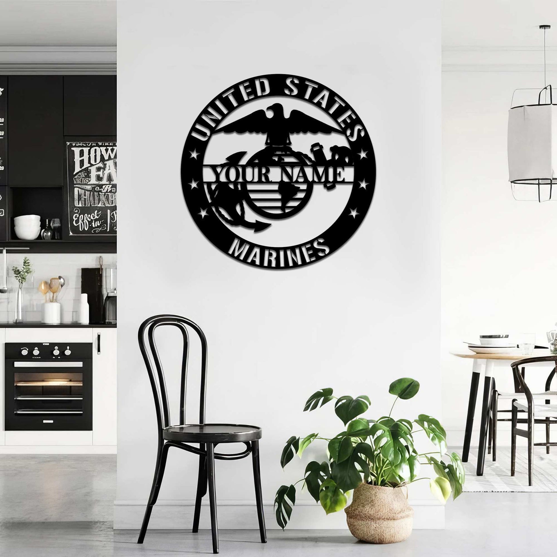 Premium Custom USMC Veteran Metal Signs VPVC900703, Gifts For Marine Veteran, Best Gifts On Father's Day, Armed Forces Day, Independence Day, Veterans Day.