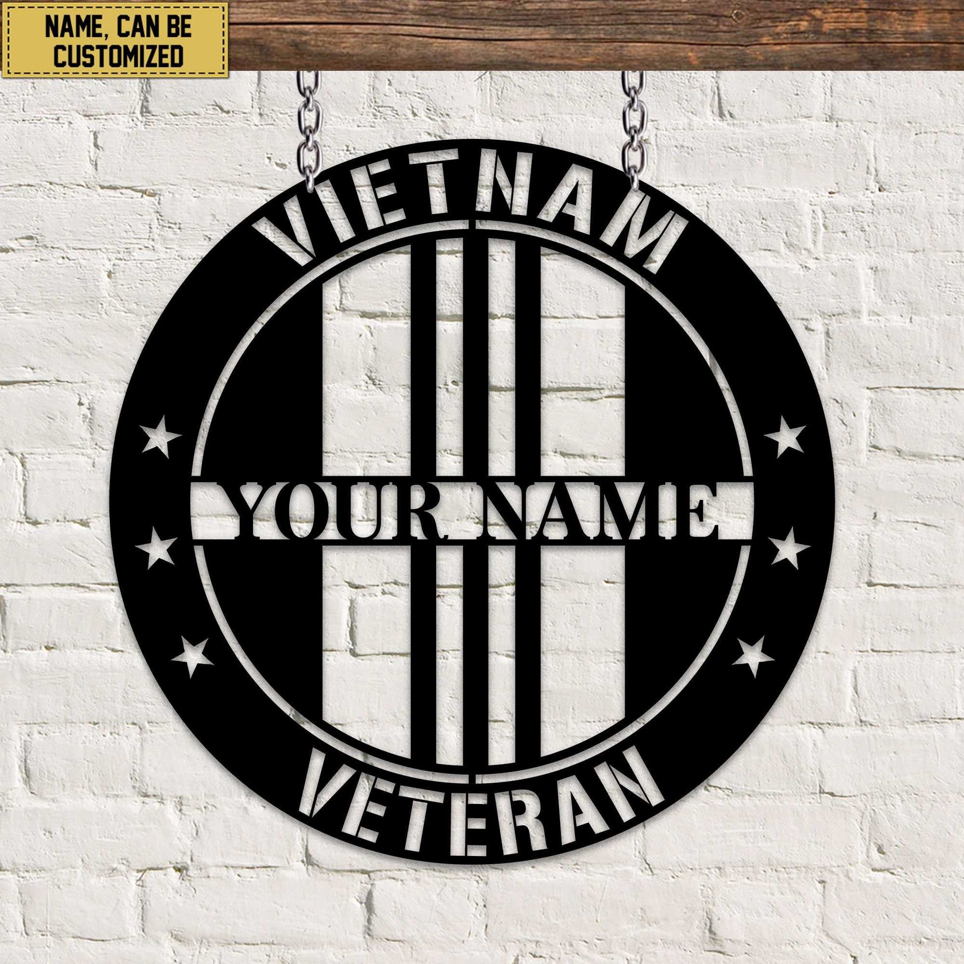 Premium Custom Vietnam Veteran Metal Signs VPVC900706, Gifts For Vietnam Veteran, Best Gifts On Father's Day, Armed Forces Day, Independence Day, Veterans Day.