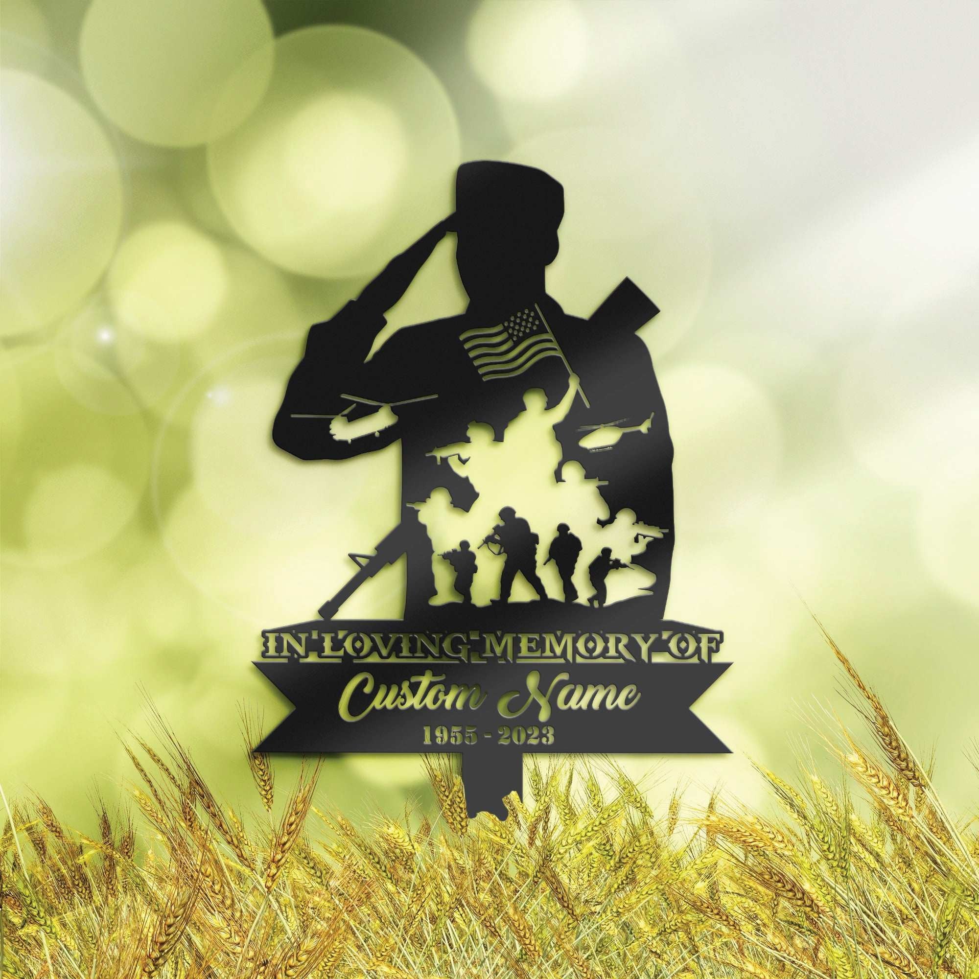 Premium Custom US Veteran Metal Signs VPVC901170, Gifts For US Veteran