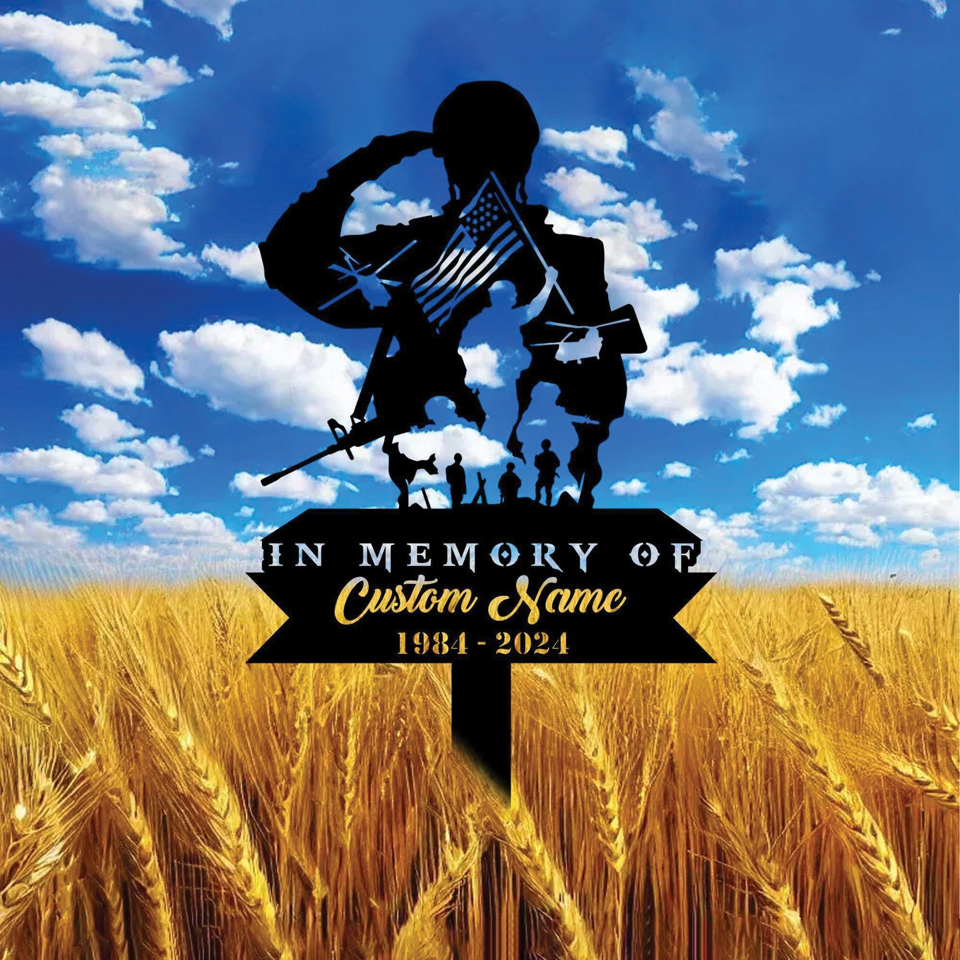 Premium Custom US Veteran Metal Signs VPVC901172, Gifts For US Veteran