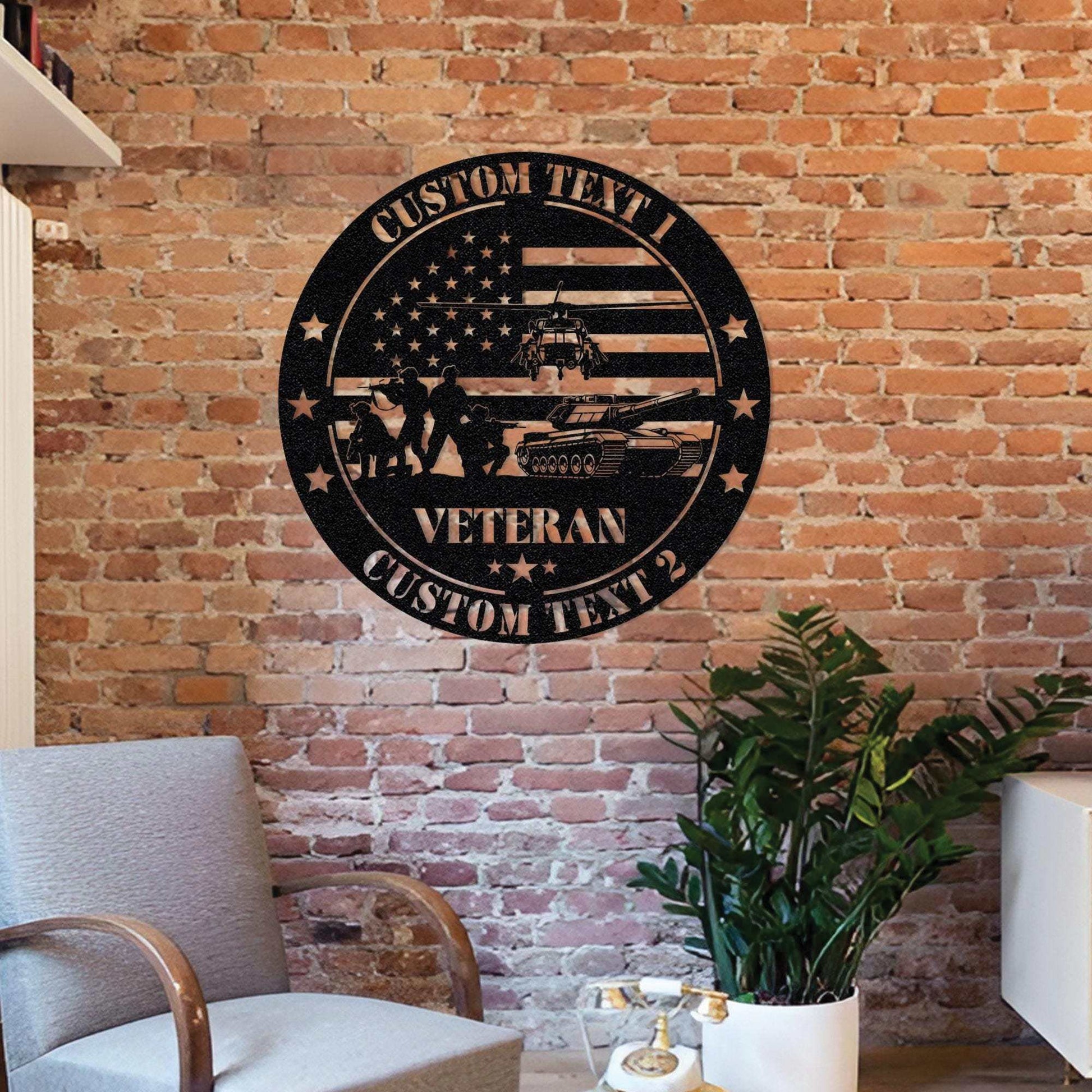 Premium Custom US Veteran Metal Signs VPVC901174, Gifts For US Veteran, Patriotic US Military Metal Wall Art, Us Army Metal Sign Wall Decor, US Soldier Steel Sign, American Veteran Monogram Gift