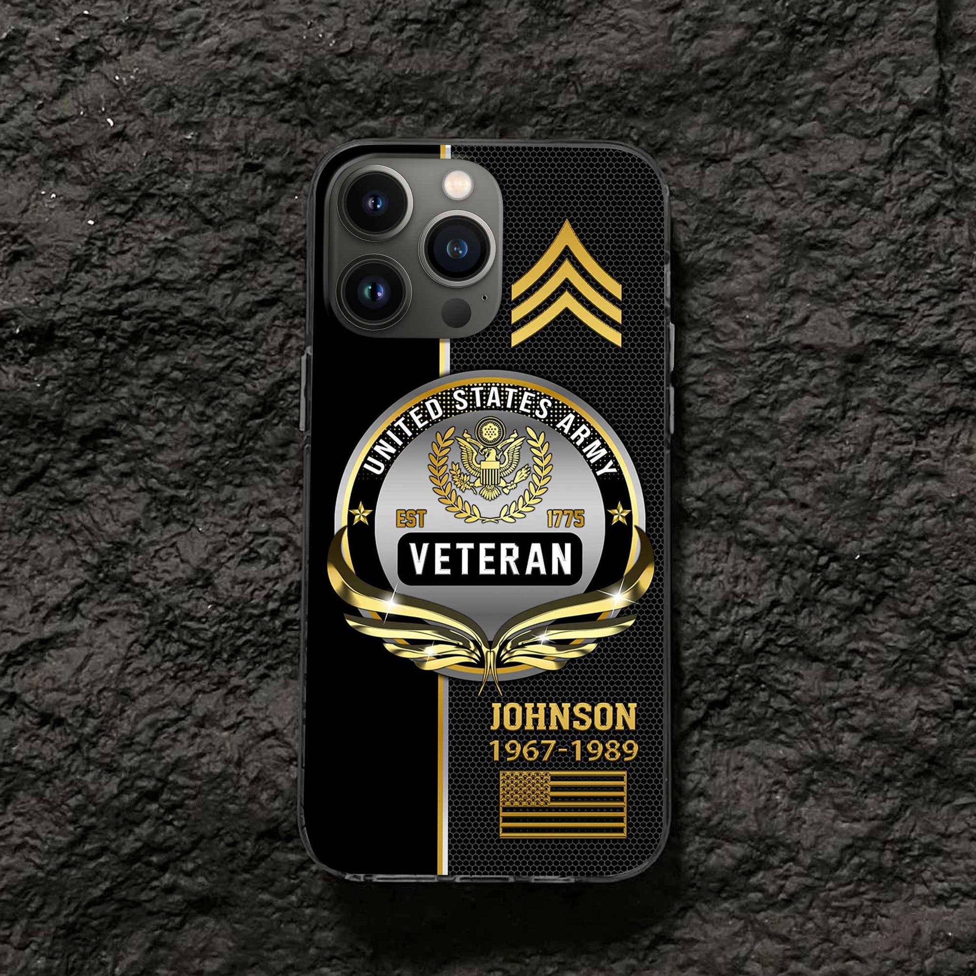 US Army Custom Phone Case VPVC502901, Gifts For Army Veteran, Best Gifts On Father's Day, Armed Forces Day, Independence Day, Veterans Day.