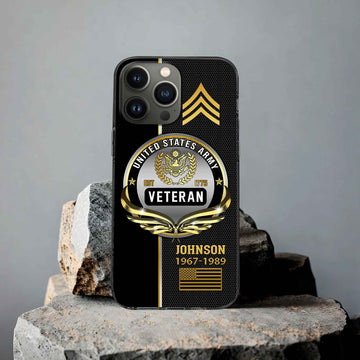 US Army Custom Phone Case VPVC502901, Gifts For Army Veteran, Best Gifts On Father's Day, Armed Forces Day, Independence Day, Veterans Day.