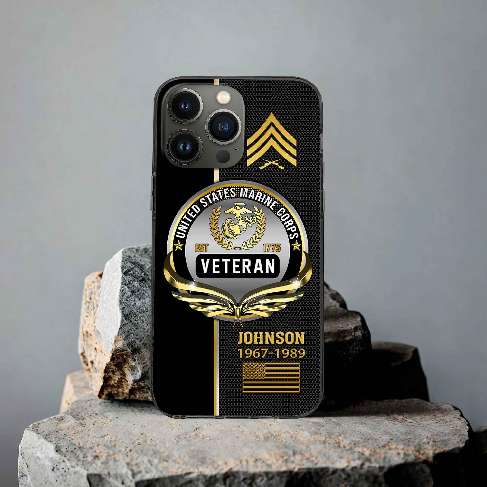 USMC Custom Phone Case VPVC502903, Gifts For Marine Veteran, Best Gifts On Father's Day, Armed Forces Day, Independence Day, Veterans Day.