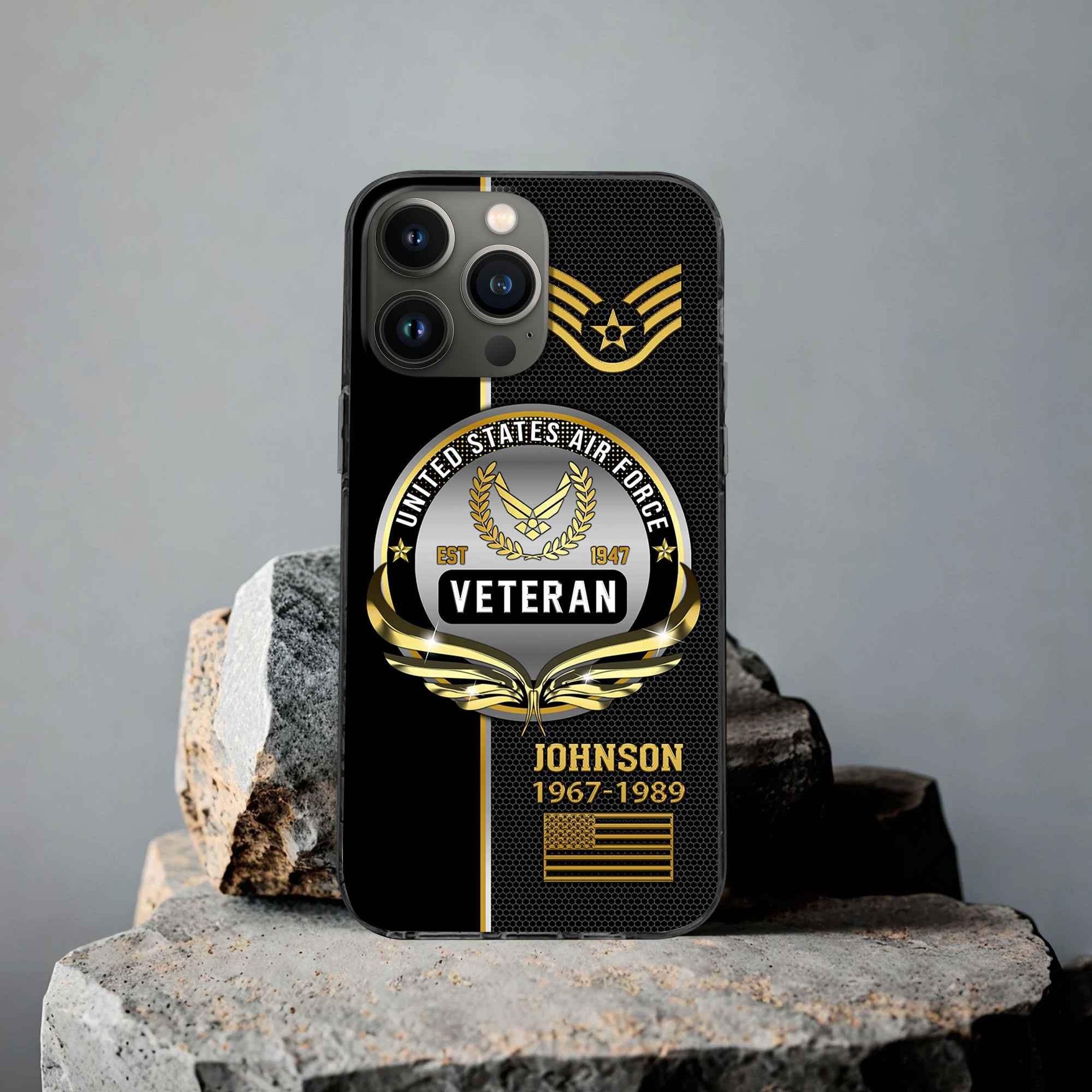 USAF Custom Phone Case VPVC502904, Gifts For Air Force Veteran, Best Gifts On Father's Day, Armed Forces Day, Independence Day, Veterans Day.