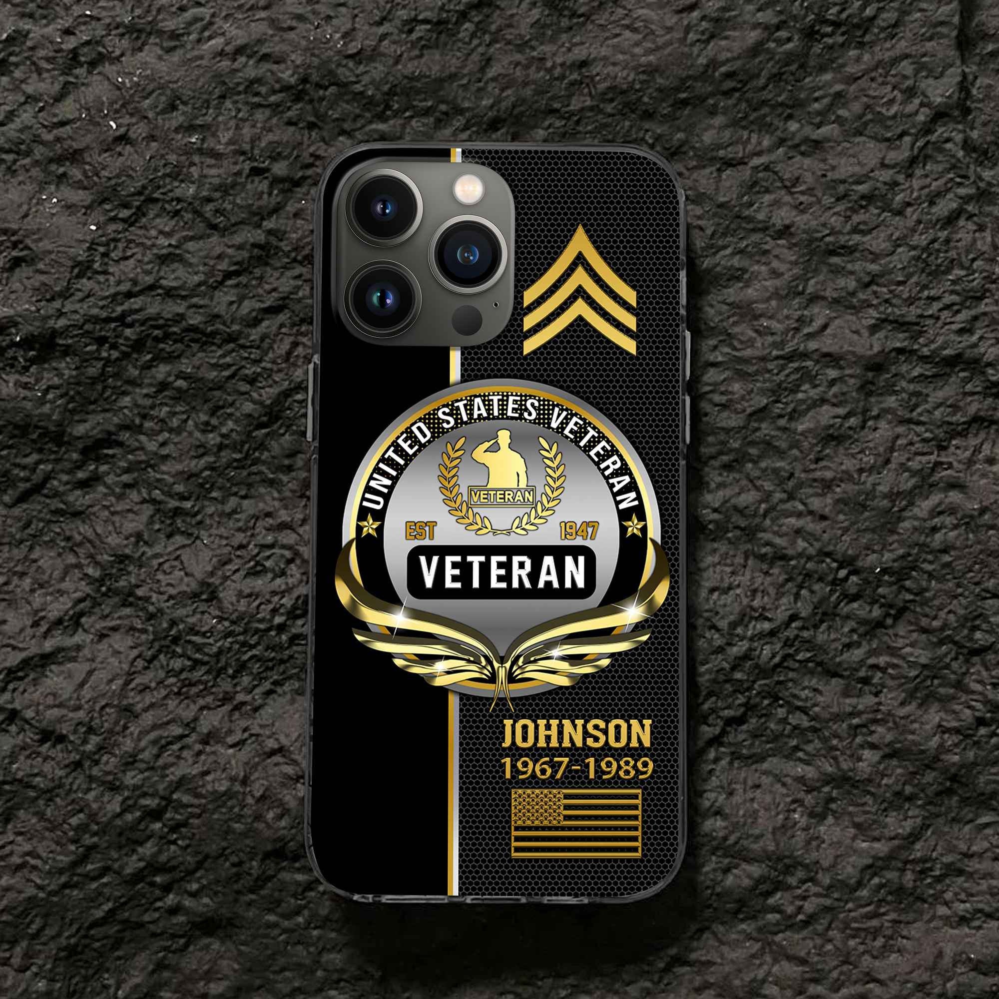 US Veteran Custom Phone Case VPVC502907, Gifts For US Veteran, Best Gifts On Father's Day, Armed Forces Day, Independence Day, Veterans Day.