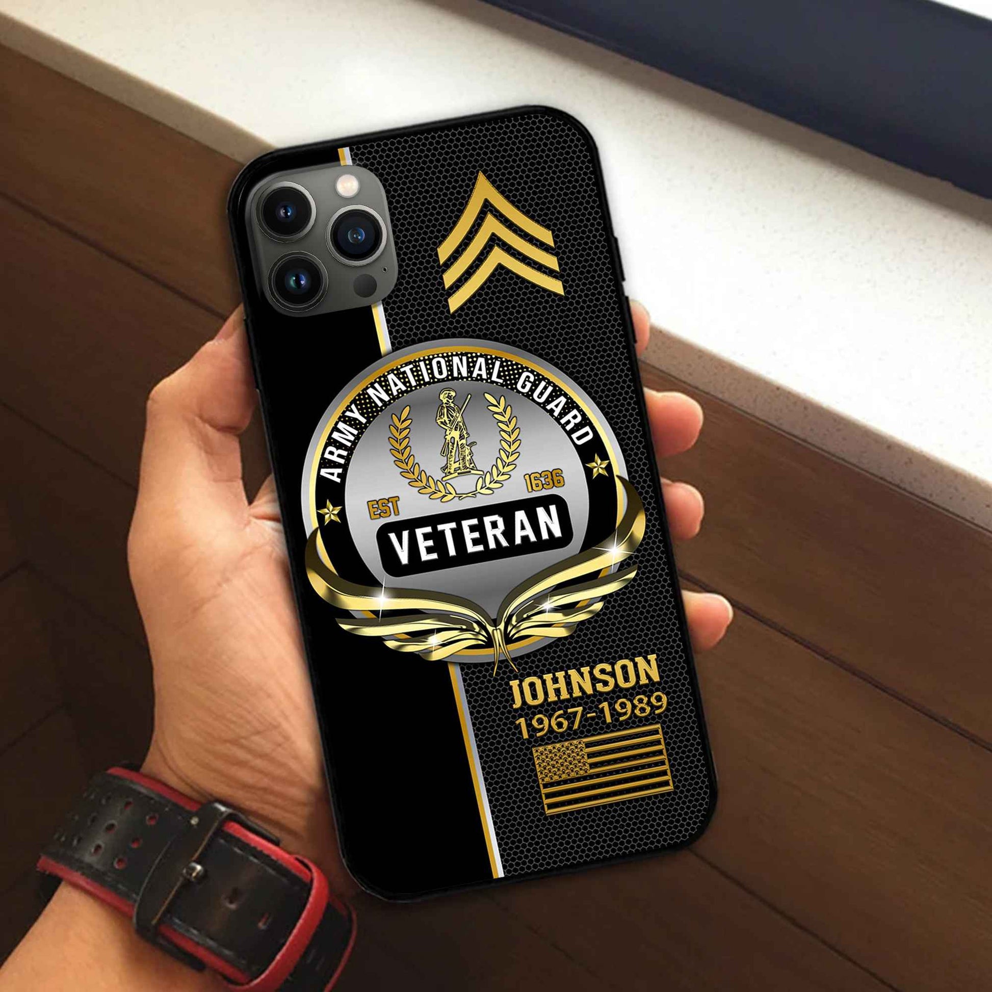 US Army National Guard Custom Phone Case VPVC502908, Gifts For Army National Guard Veteran, Best Gifts On Father's Day, Armed Forces Day, Independence Day, Veterans Day.