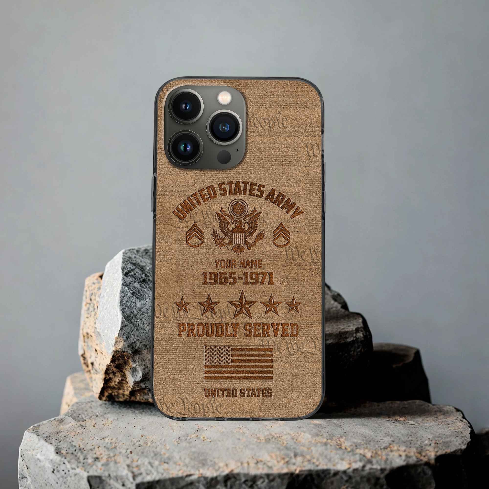 US Army Custom Phone Case VPVC503401, Gifts For Army Veteran, Best Gifts On Father's Day, Armed Forces Day, Independence Day, Veterans Day.