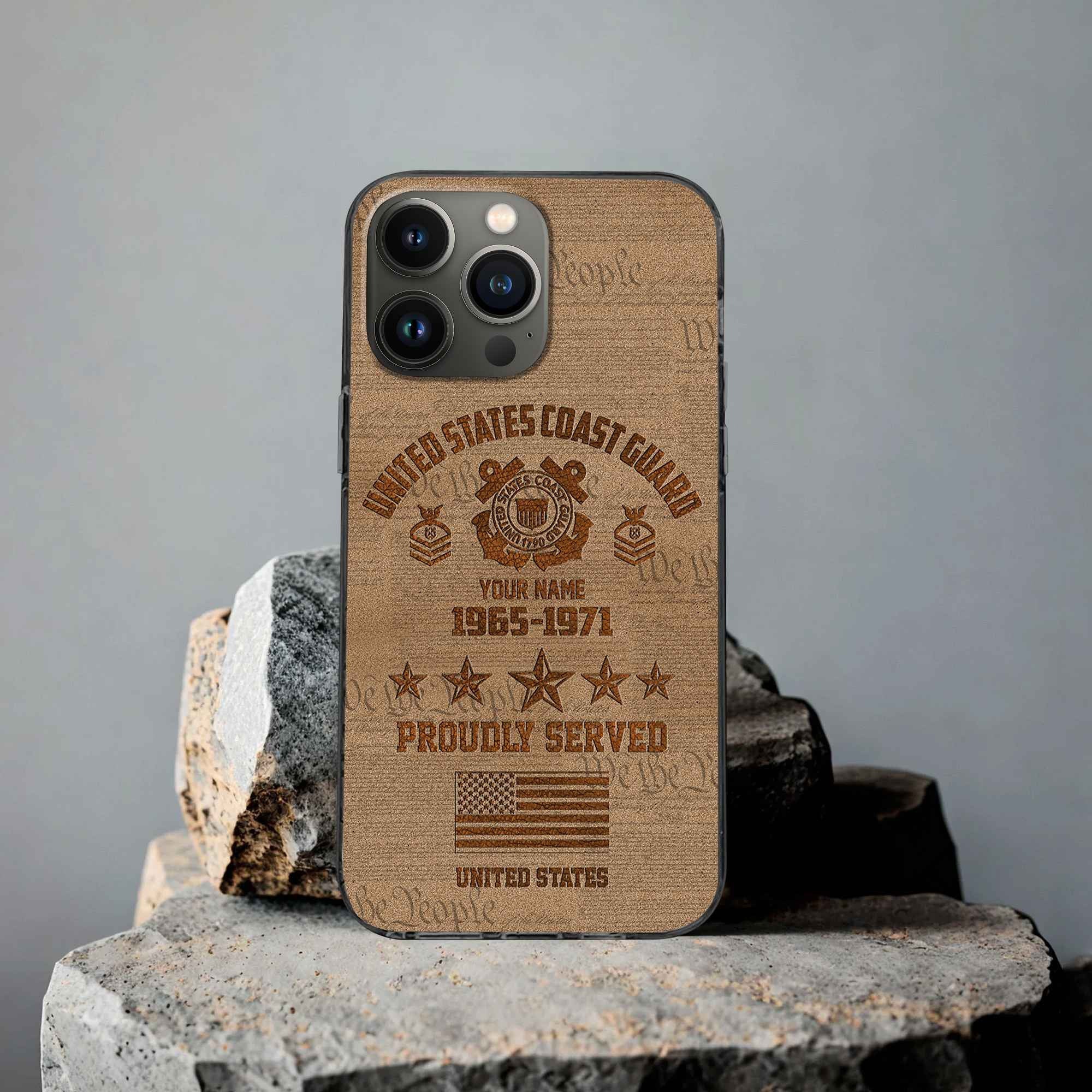 USCG Custom Phone Case VPVC503405, Gifts For Coast Guard Veteran, Best Gifts On Father's Day, Armed Forces Day, Independence Day, Veterans Day.