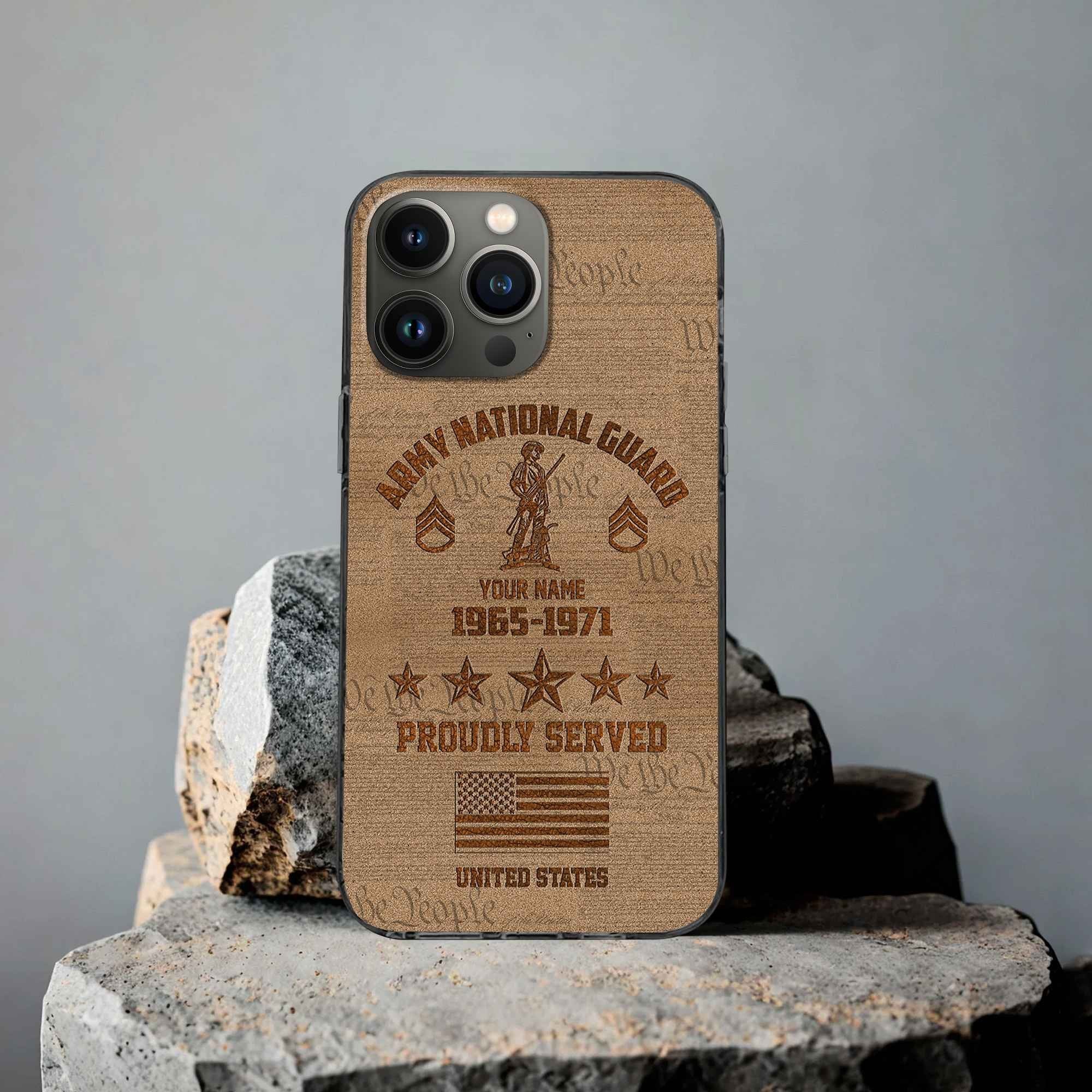 US Army National Guard Custom Phone Case VPVC503408, Gifts For Army National Guard Veteran, Best Gifts On Father's Day, Armed Forces Day, Independence Day, Veterans Day.