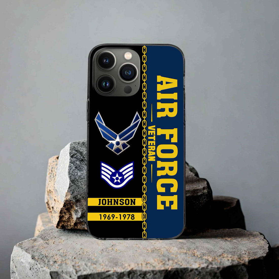 Unique Custom Name, Rank, Year USAF Phone Case VPVC503712, Gifts For Air Force Veteran, Gifts For Dad, For Husband, Best Gifts On Father's Day, Independence Day, Veterans Day.