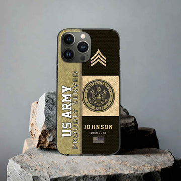 US Army Custom Phone Case VPVC503901, Gifts For Army Veteran, Best Gifts On Father's Day, Armed Forces Day, Independence Day, Veterans Day.