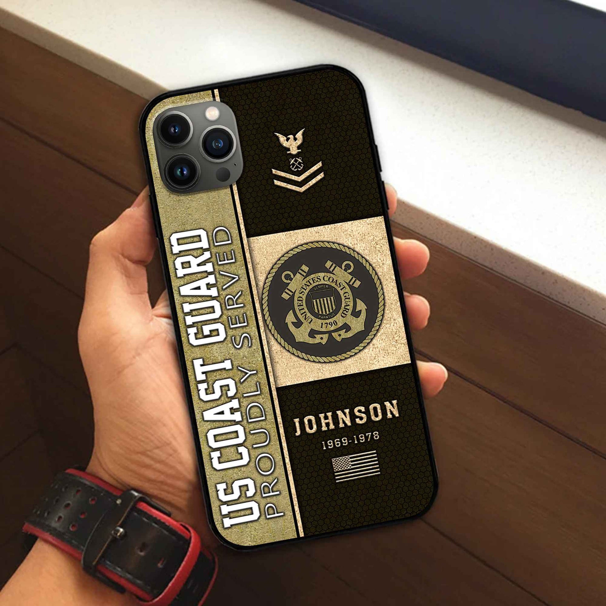 USCG Custom Phone Case VPVC503905, Gifts For Coast Guard Veteran, Best Gifts On Father's Day, Armed Forces Day, Independence Day, Veterans Day.