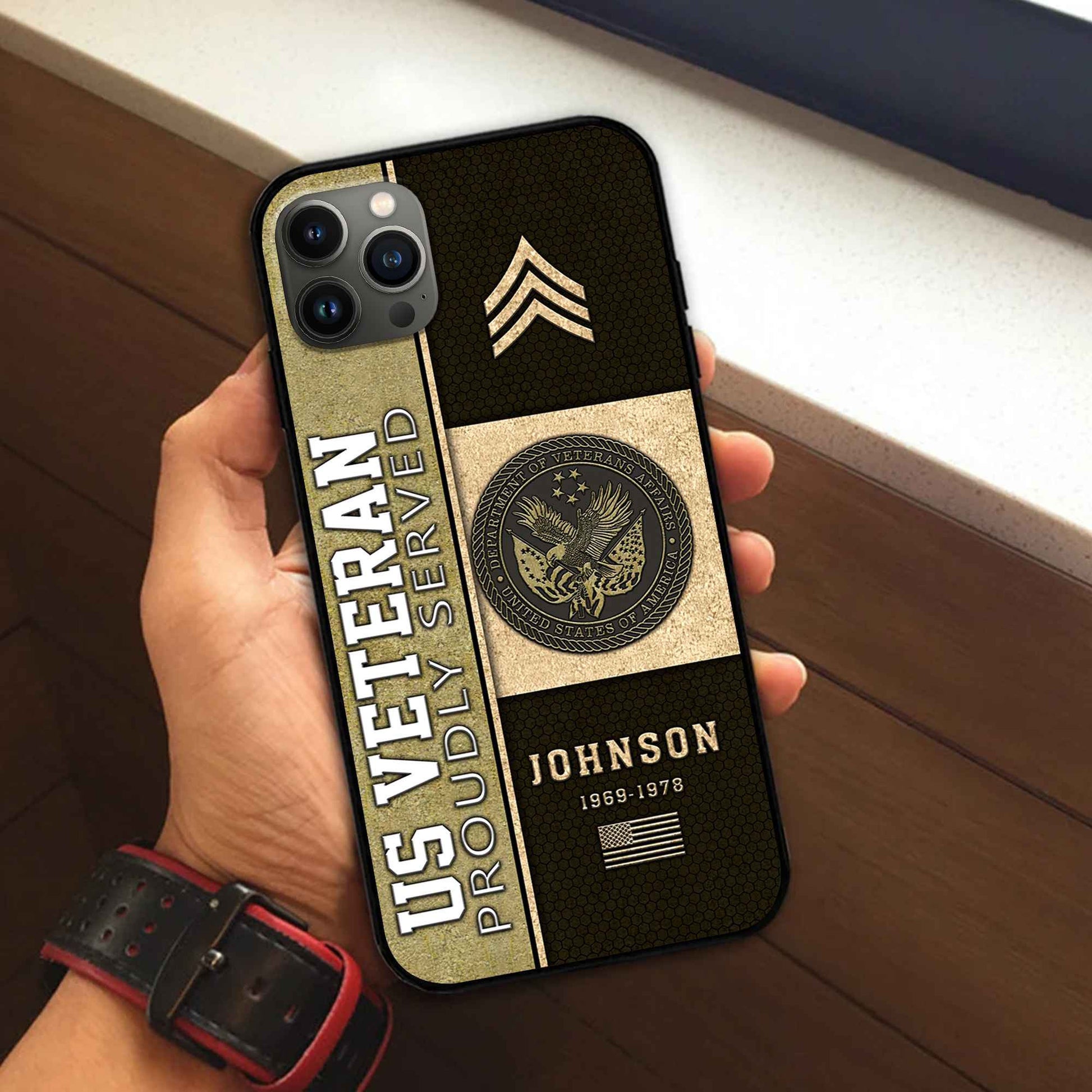 US Veteran Custom Phone Case VPVC503907, Gifts For US Veteran, Best Gifts On Father's Day, Armed Forces Day, Independence Day, Veterans Day.