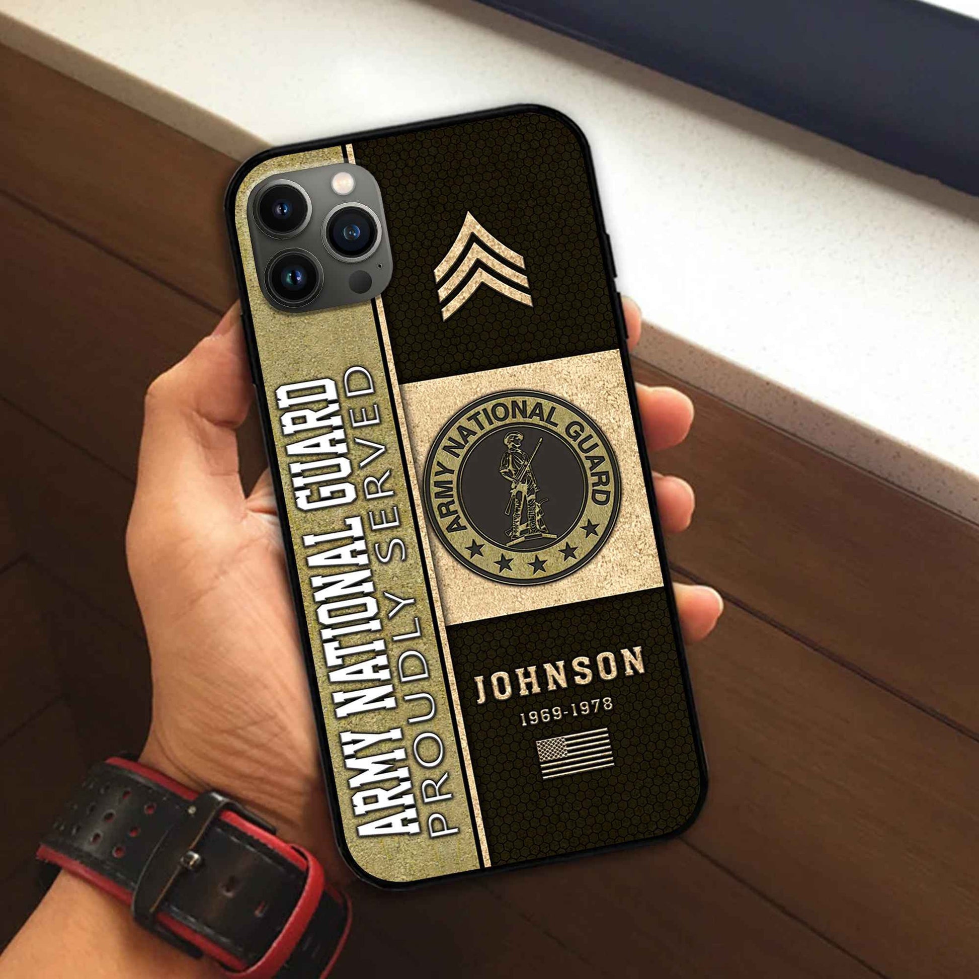 US Army National Guard Custom Phone Case VPVC503908, Gifts For Army National Guard Veteran, Best Gifts On Father's Day, Armed Forces Day, Independence Day, Veterans Day.
