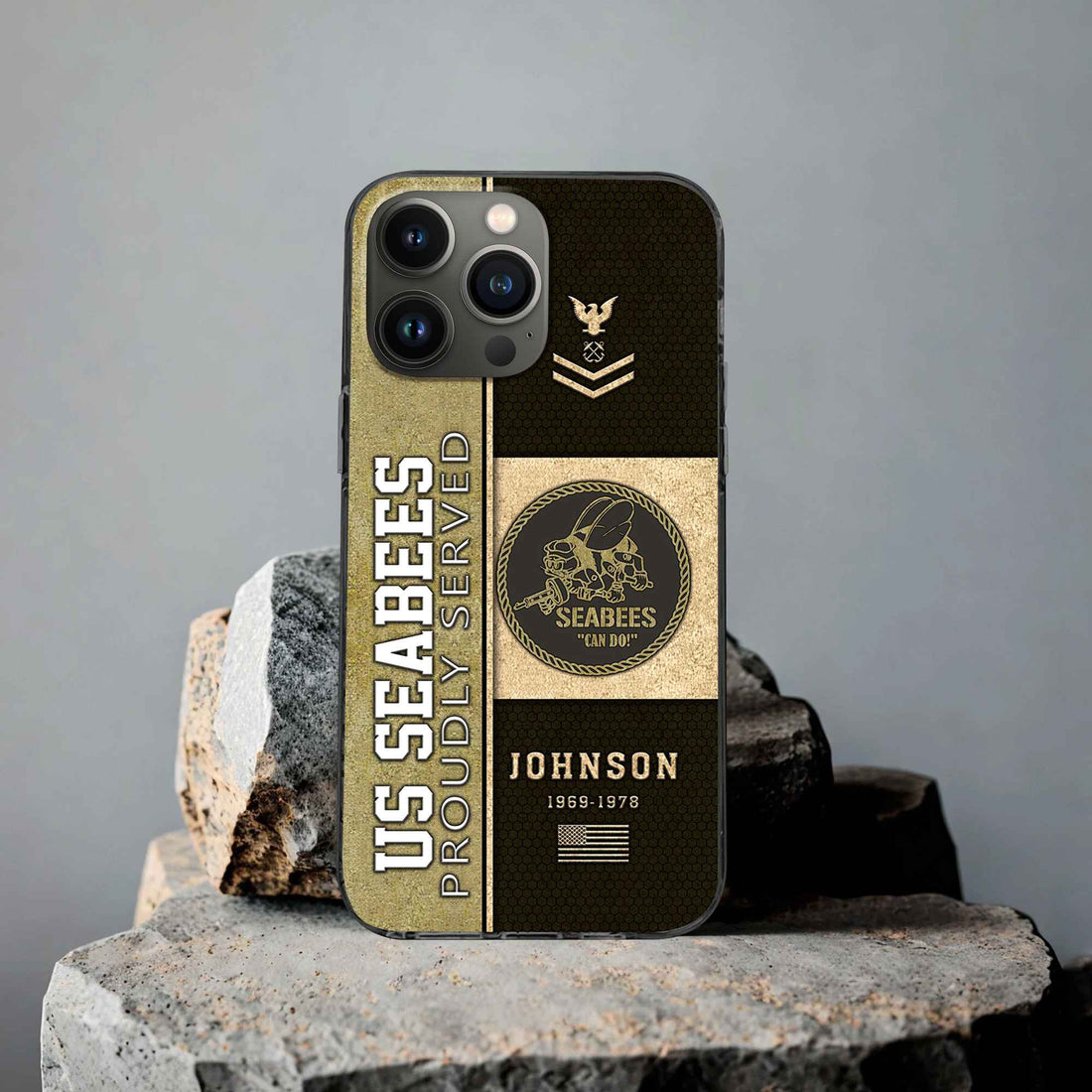 US Seabees Custom Phone Case VPVC503909, Gifts For Seabees Veteran, Best Gifts On Father's Day, Armed Forces Day, Independence Day, Veterans Day.