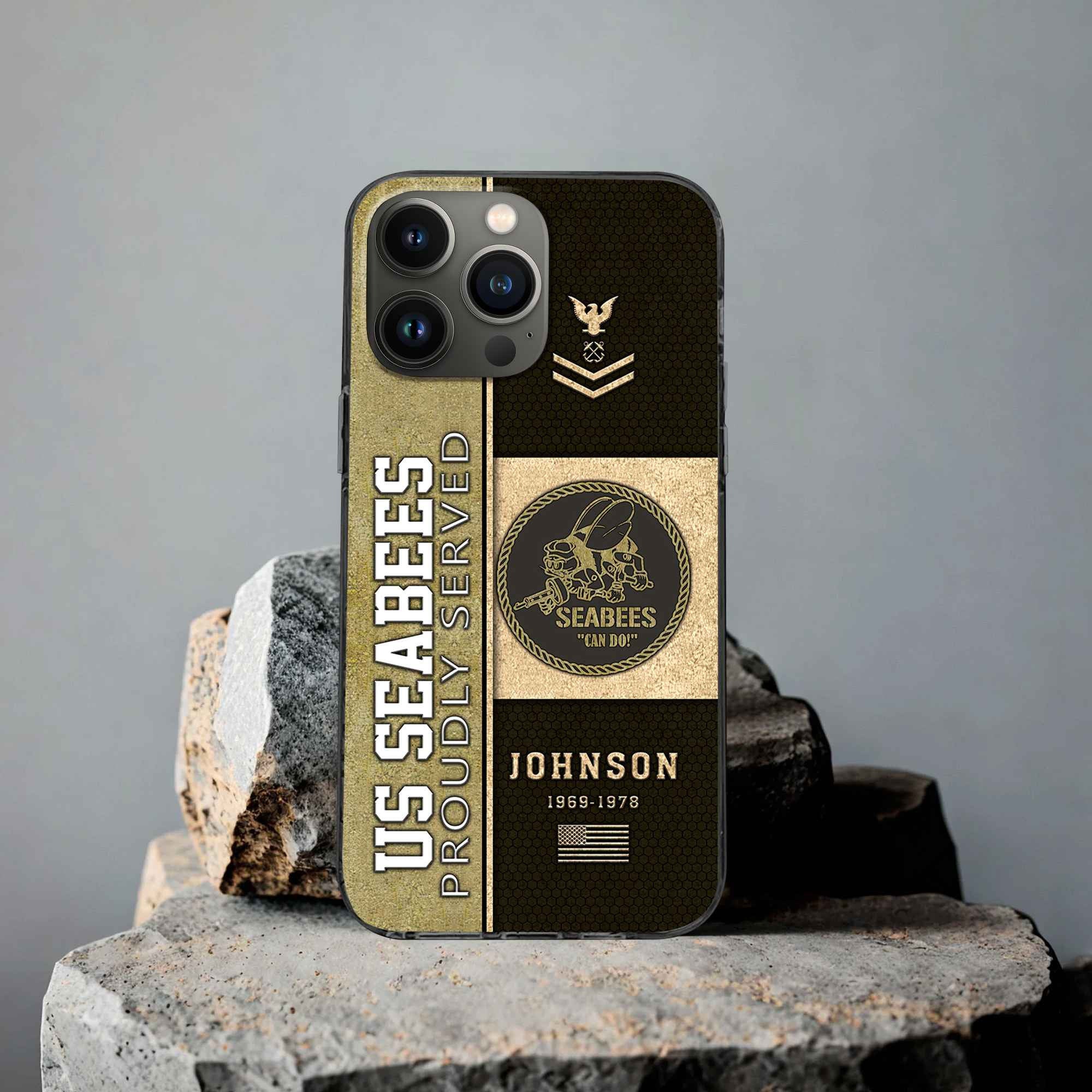 US Seabees Custom Phone Case VPVC503909, Gifts For Seabees Veteran, Best Gifts On Father's Day, Armed Forces Day, Independence Day, Veterans Day.