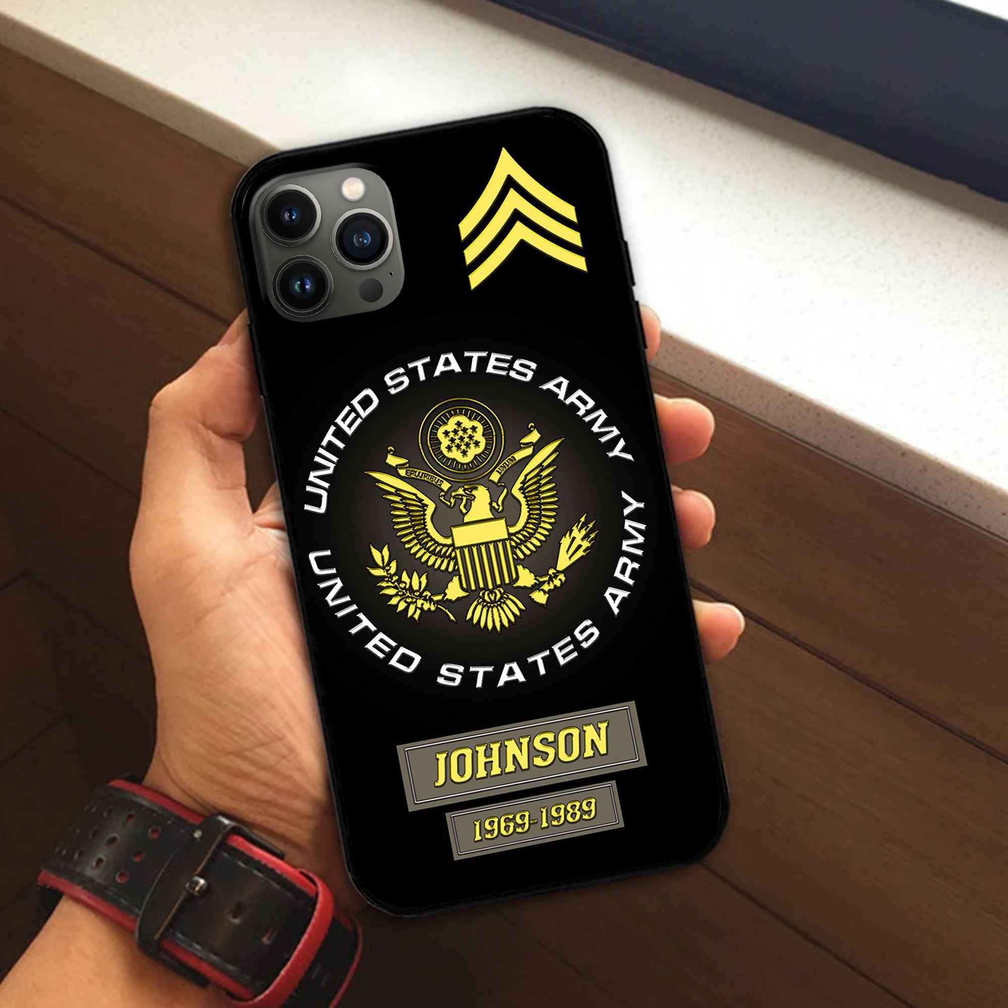 US Army Custom Phone Case VPVC504410, Gifts For Army Veteran, Best Gifts On Father's Day, Armed Forces Day, Independence Day, Veterans Day.