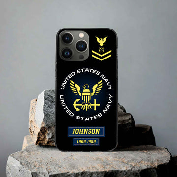 US Navy Custom Phone Case VPVC504402, Gifts For Navy Veteran, Best Gifts On Father's Day, Armed Forces Day, Independence Day, Veterans Day.