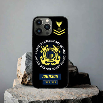 USCG Custom Phone Case VPVC504405, Gifts For Coast Guard Veteran, Best Gifts On Father's Day, Armed Forces Day, Independence Day, Veterans Day.