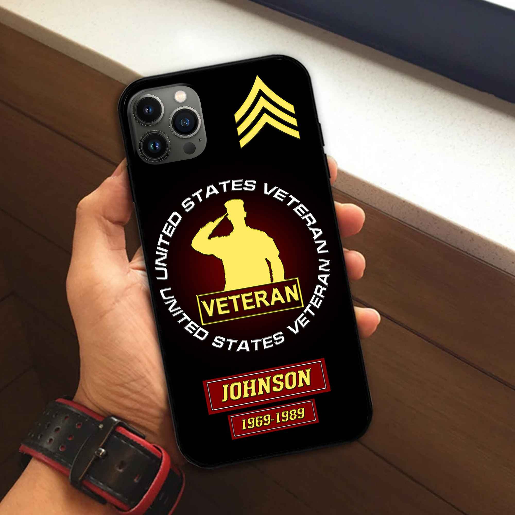 US Veteran Custom Phone Case VPVC504407, Gifts For US Veteran, Best Gifts On Father's Day, Armed Forces Day, Independence Day, Veterans Day.