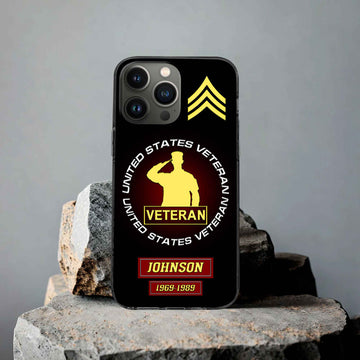 US Veteran Custom Phone Case VPVC504407, Gifts For US Veteran, Best Gifts On Father's Day, Armed Forces Day, Independence Day, Veterans Day.