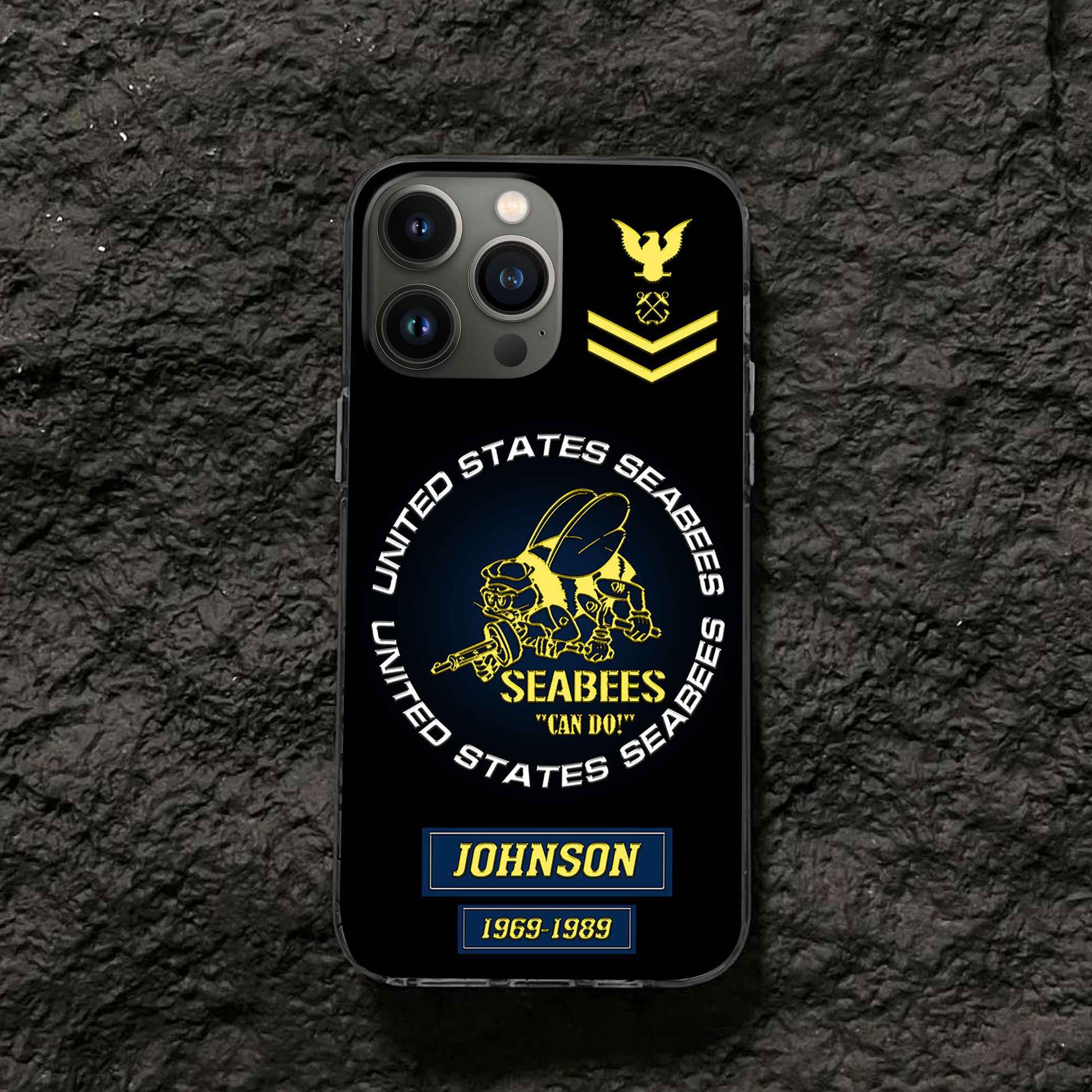 US Seabees Custom Phone Case VPVC504409, Gifts For Seabees Veteran, Best Gifts On Father's Day, Armed Forces Day, Independence Day, Veterans Day.