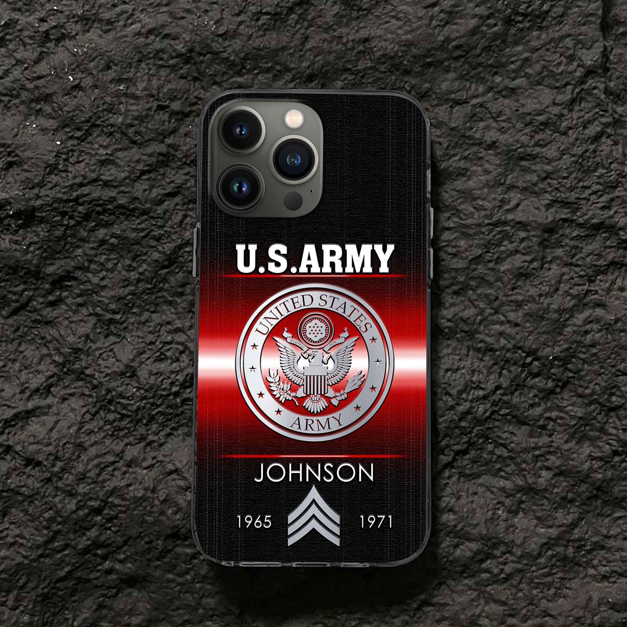 US Army Custom Phone Case VPVC504901, Gifts For Army Veteran, Best Gifts On Father's Day, Armed Forces Day, Independence Day, Veterans Day.