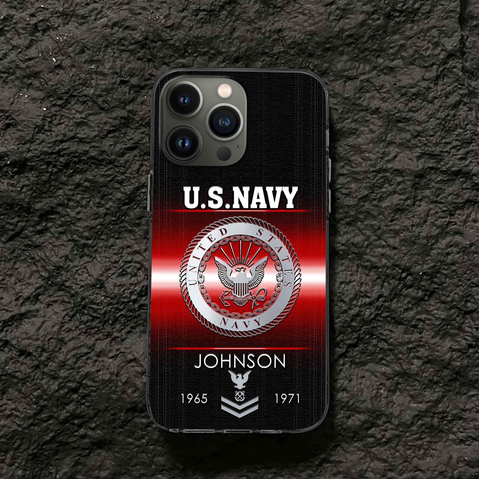 US Navy Custom Phone Case VPVC504902, Gifts For Navy Veteran, Best Gifts On Father's Day, Armed Forces Day, Independence Day, Veterans Day.