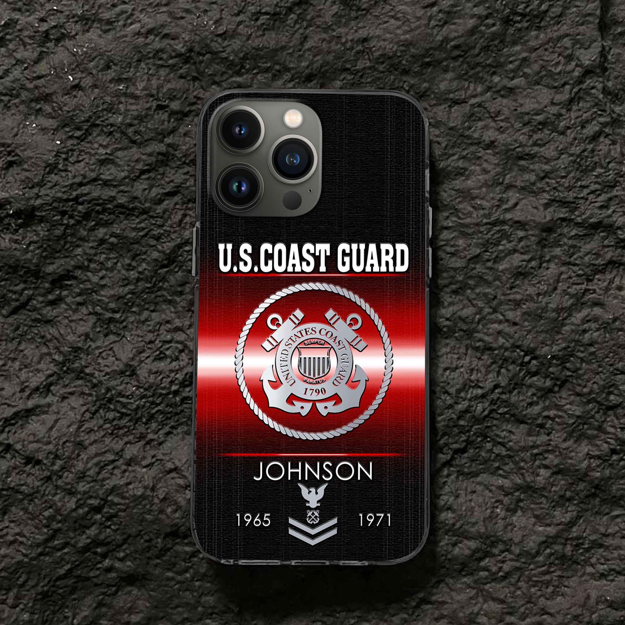 USCG Custom Phone Case VPVC504905, Gifts For Coast Guard Veteran, Best Gifts On Father's Day, Armed Forces Day, Independence Day, Veterans Day.