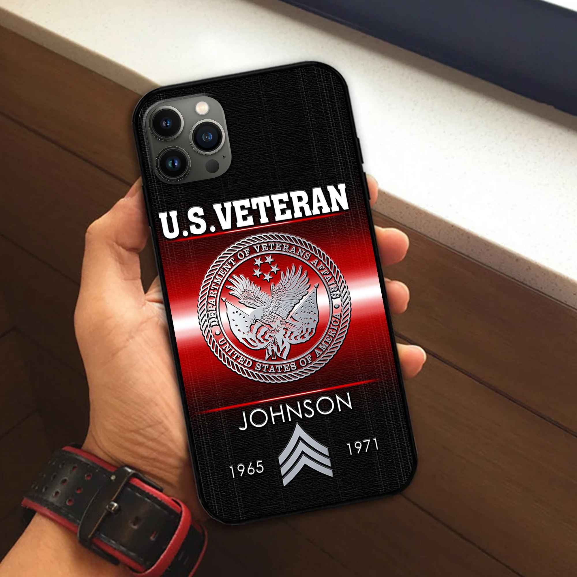 US Veteran Custom Phone Case VPVC504907, Gifts For US Veteran, Best Gifts On Father's Day, Armed Forces Day, Independence Day, Veterans Day.