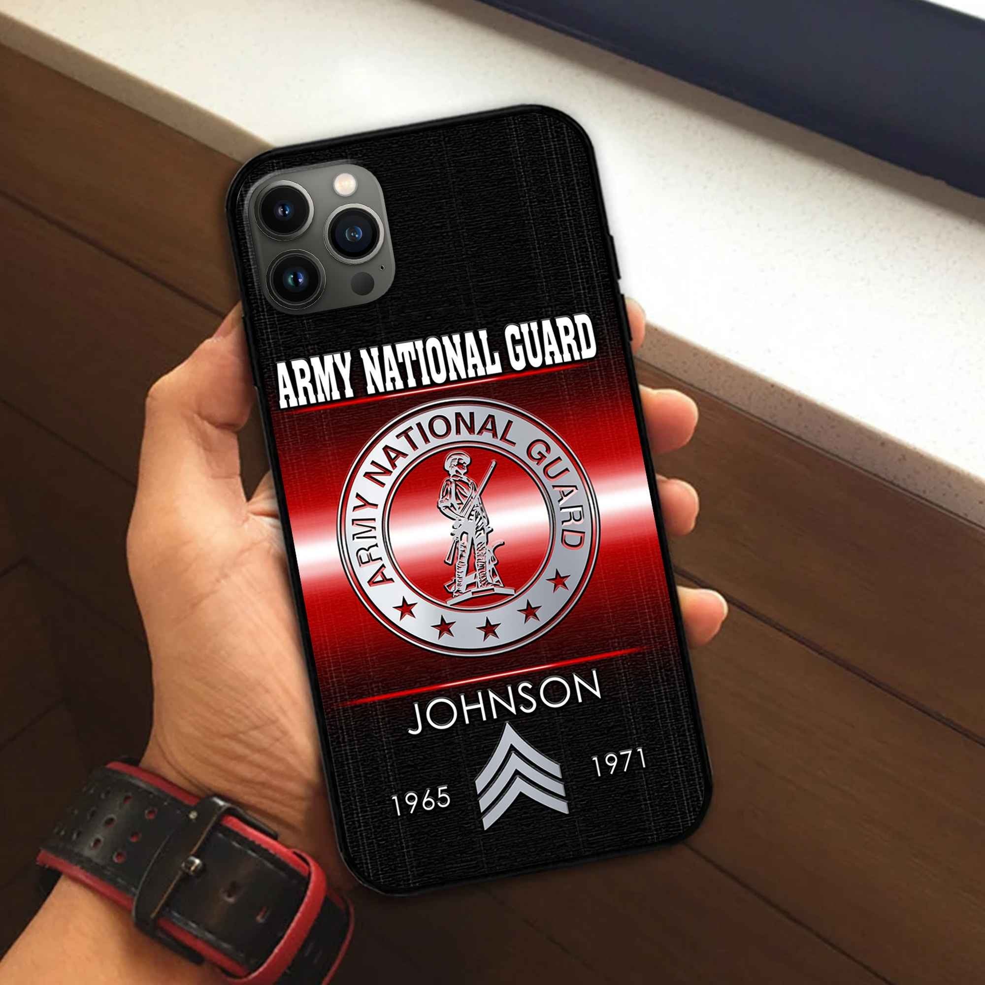 US Army National Guard Custom Phone Case VPVC504908, Gifts For Army National Guard Veteran, Best Gifts On Father's Day, Armed Forces Day, Independence Day, Veterans Day.