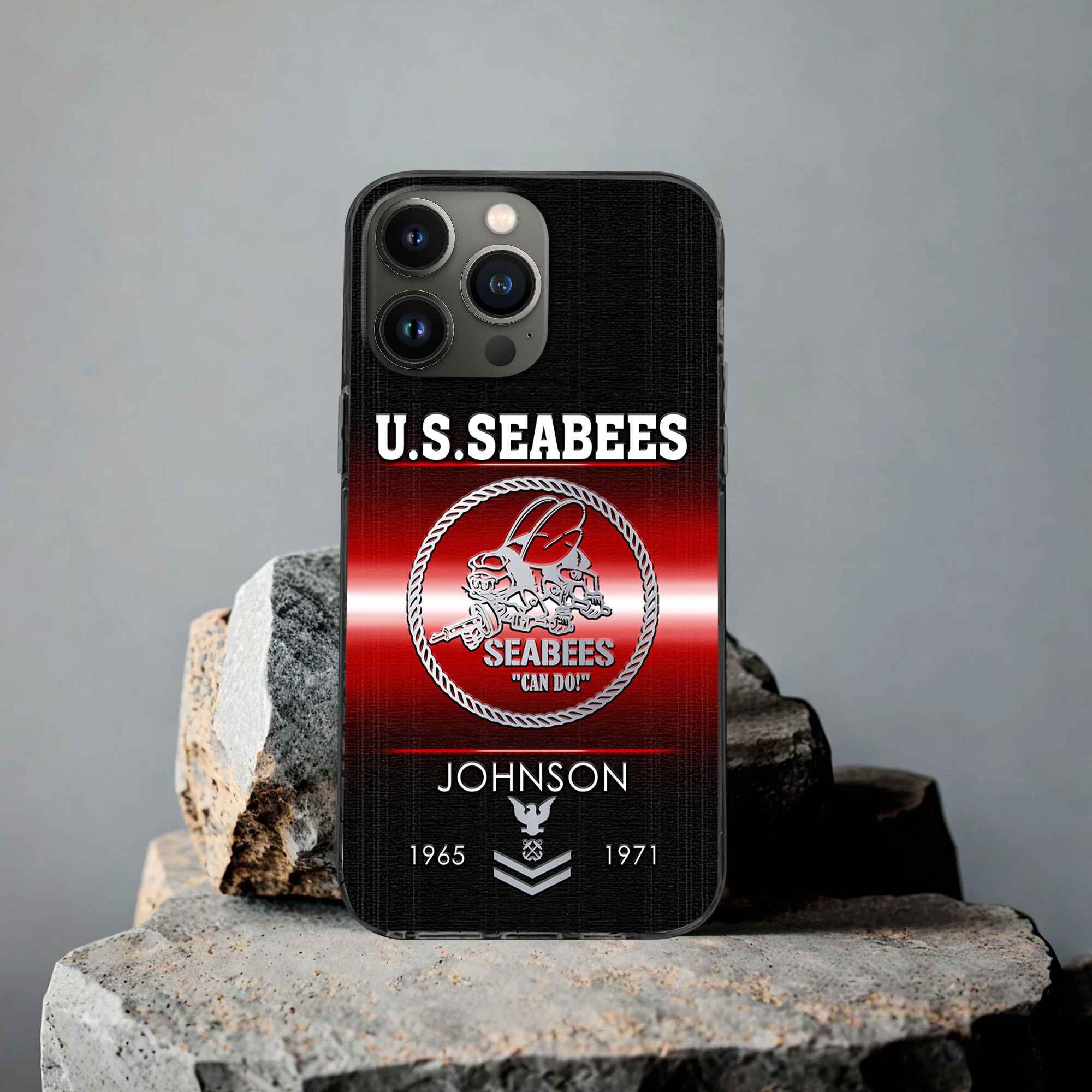 US Seabees Custom Phone Case VPVC504909, Gifts For Seabees Veteran, Best Gifts On Father's Day, Armed Forces Day, Independence Day, Veterans Day.
