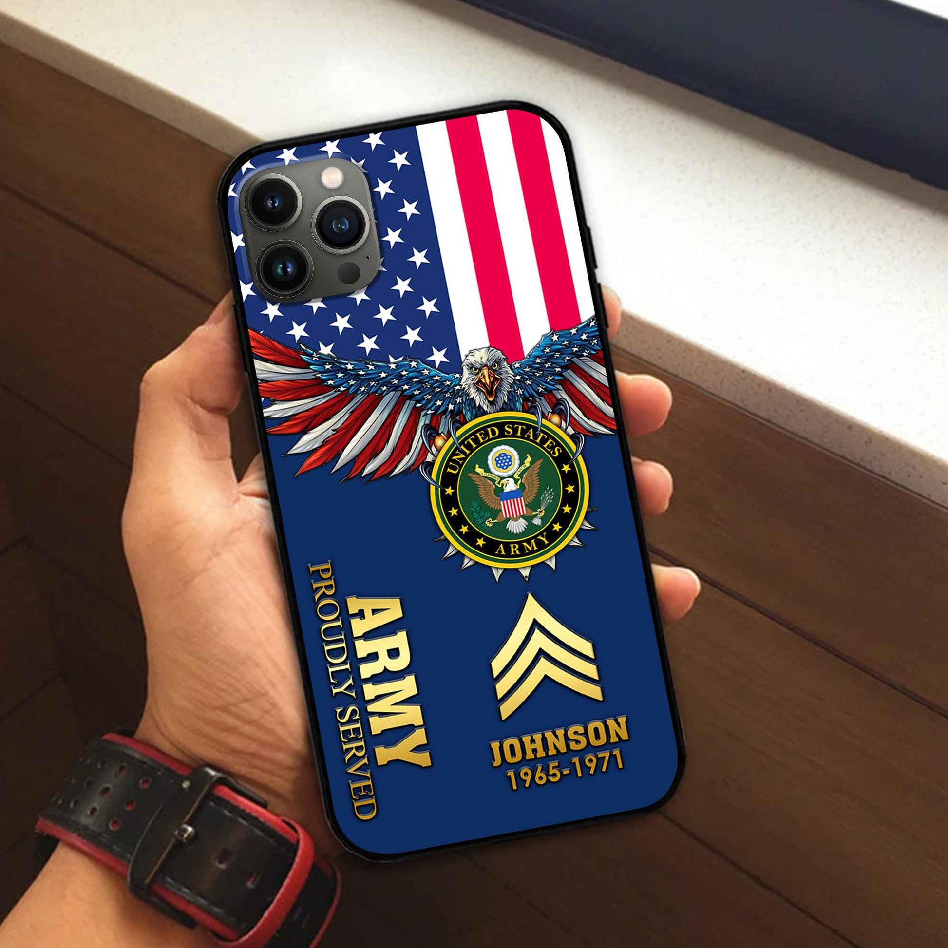 US Army Custom Phone Case VPVC505401, Gifts For Army Veteran, Best Gifts On Father's Day, Armed Forces Day, Independence Day, Veterans Day.