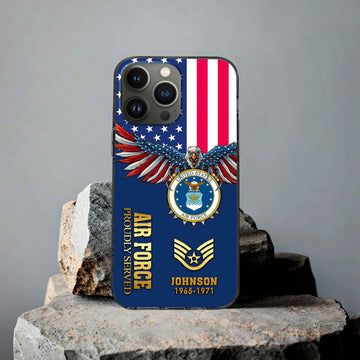 USAF Custom Phone Case VPVC505404, Gifts For Air Force Veteran, Best Gifts On Father's Day, Armed Forces Day, Independence Day, Veterans Day.